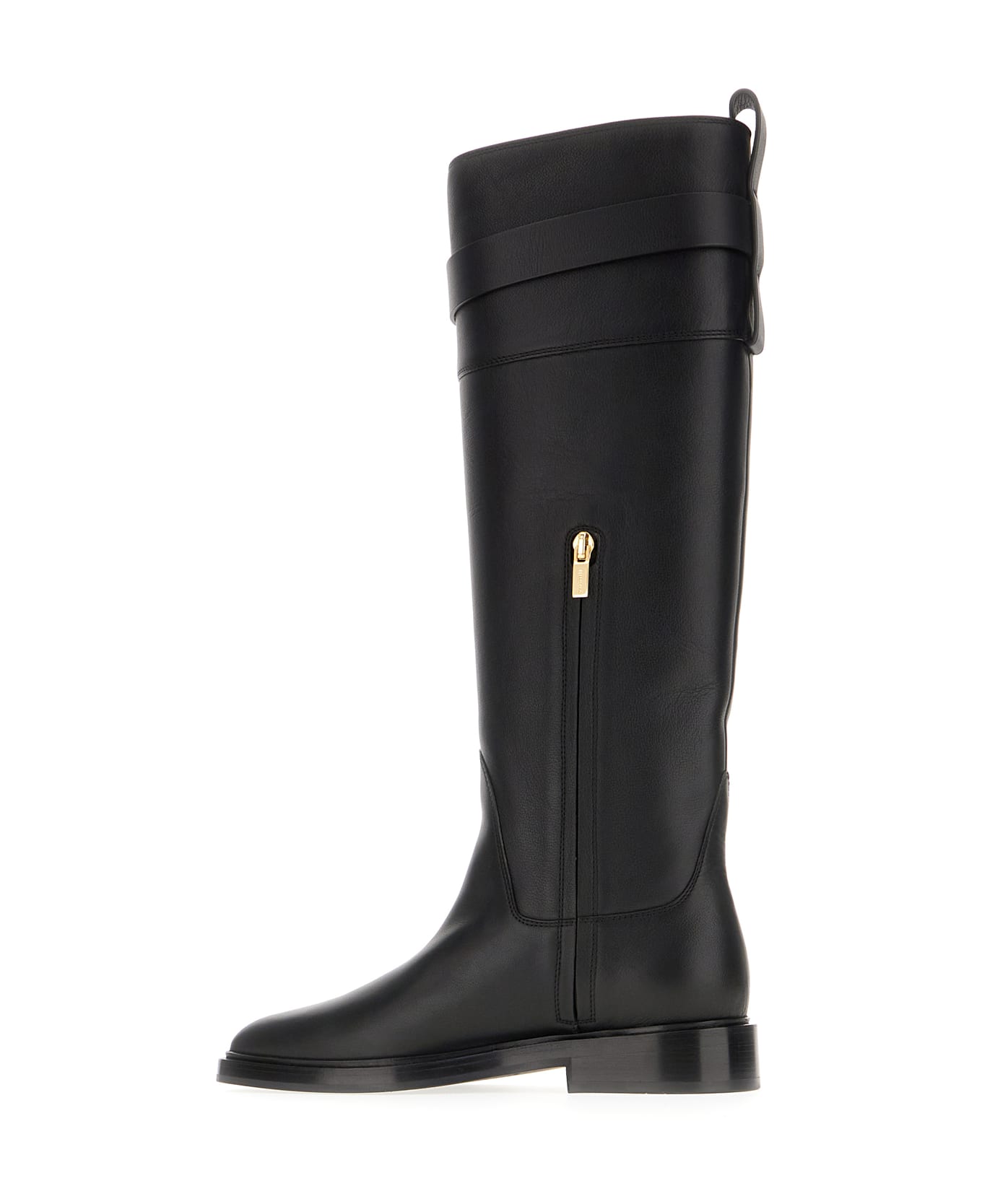 Ferragamo Black Leather Boots - Nero