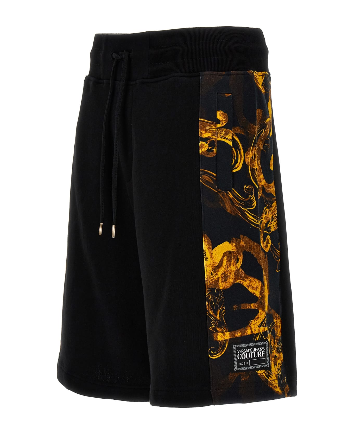 Versace Jeans Couture Contrast Band Bermuda Shorts - Black