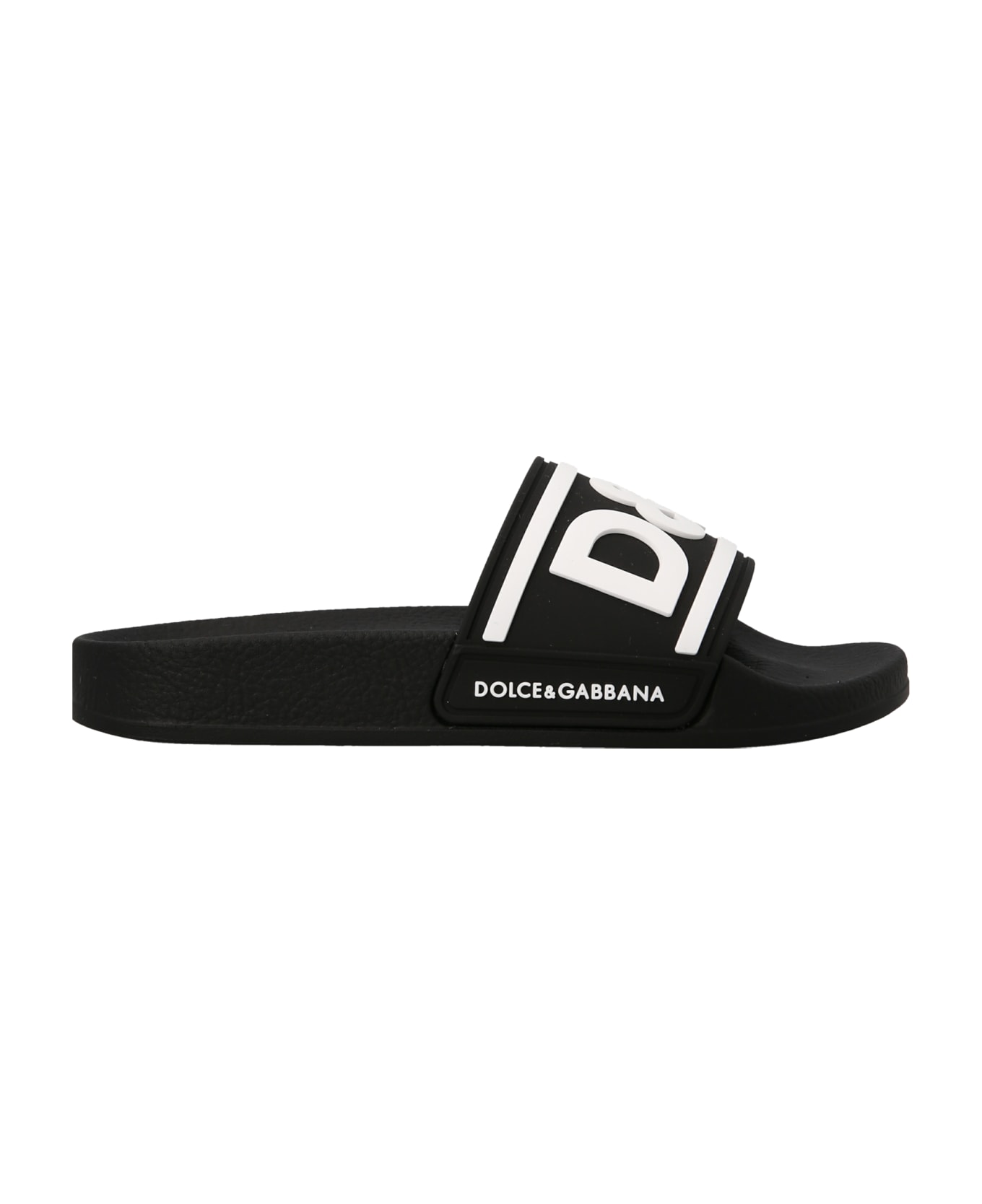 Dolce & Gabbana Logo Slides - Black シューズ