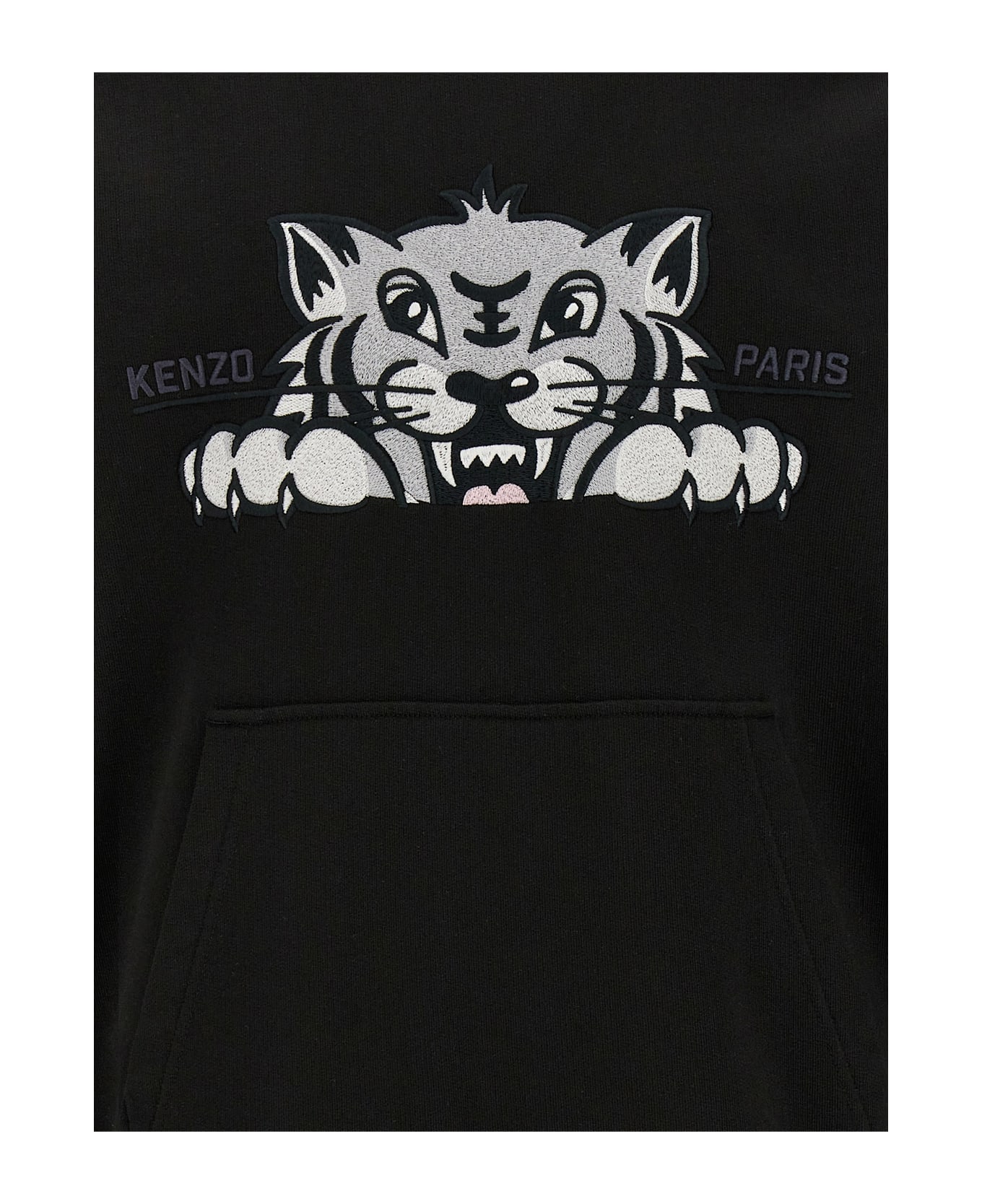 Kenzo Happy Tiger Hoodie - Black