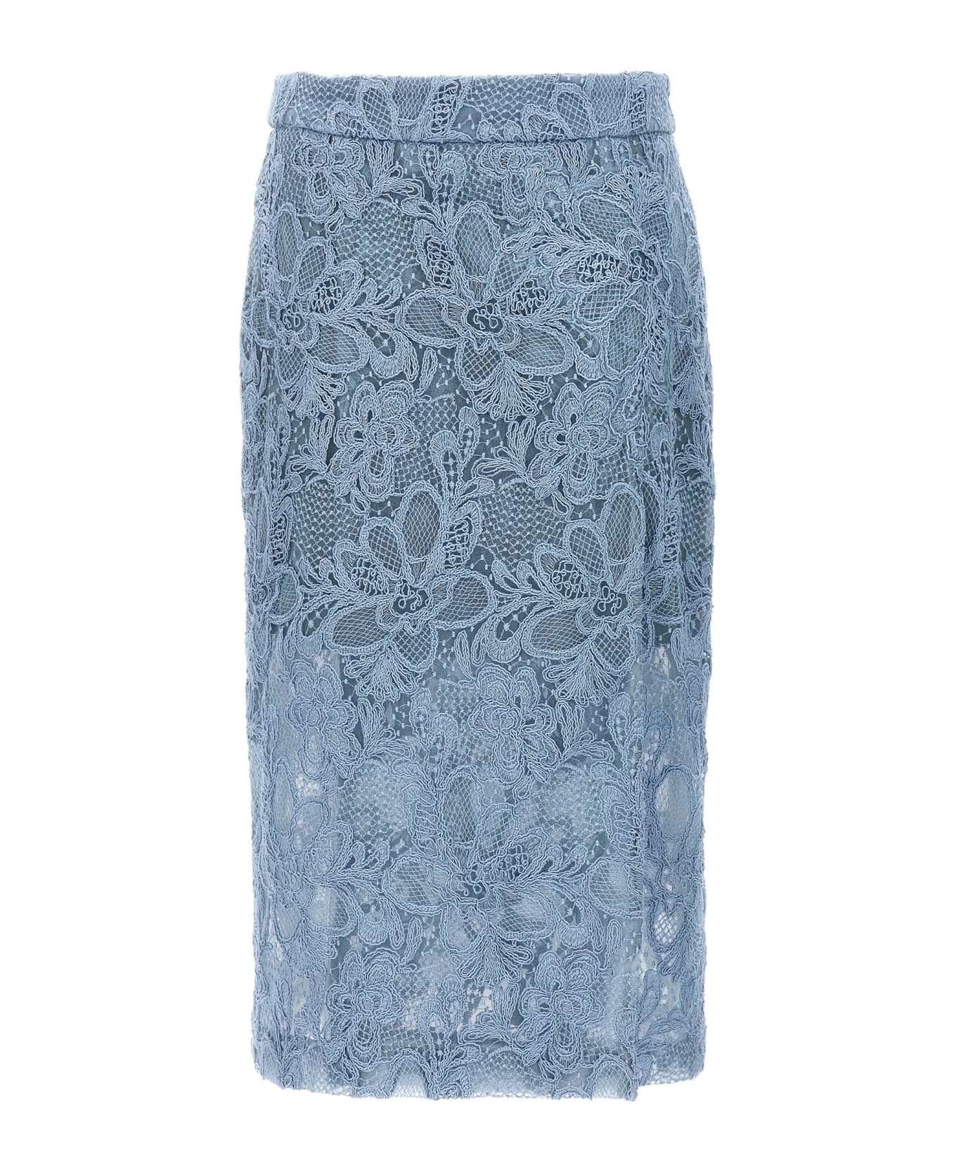 Ermanno Scervino Lace Skirt - Light Blue スカート