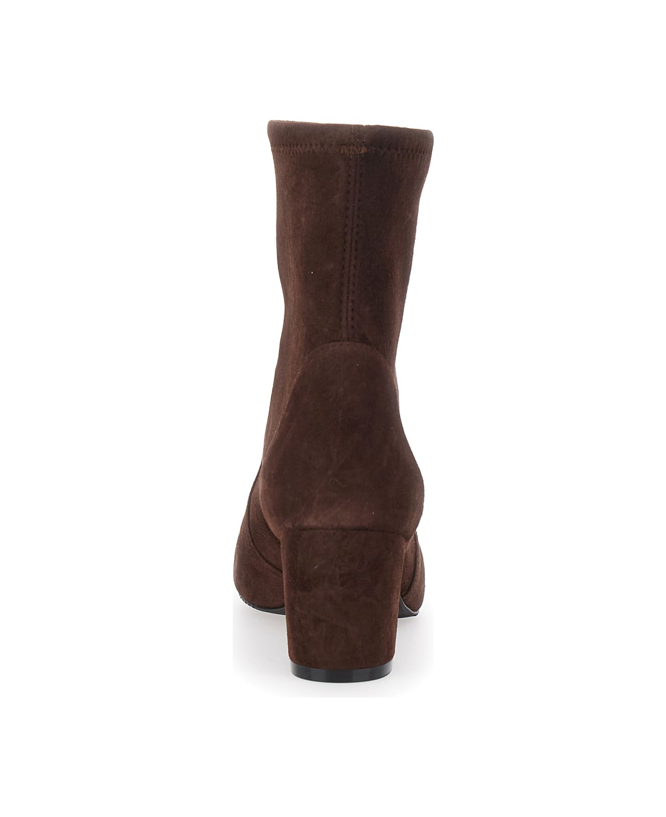 Stuart Weitzman 'yuliana' Brown Ankle Boots With Medium Block Heel In Ecoleather Woman - Brown