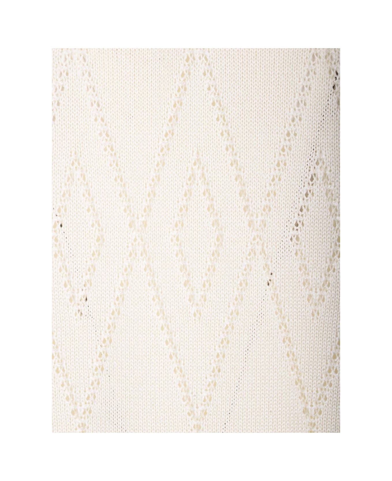 Golden Goose Knitted Polo - White