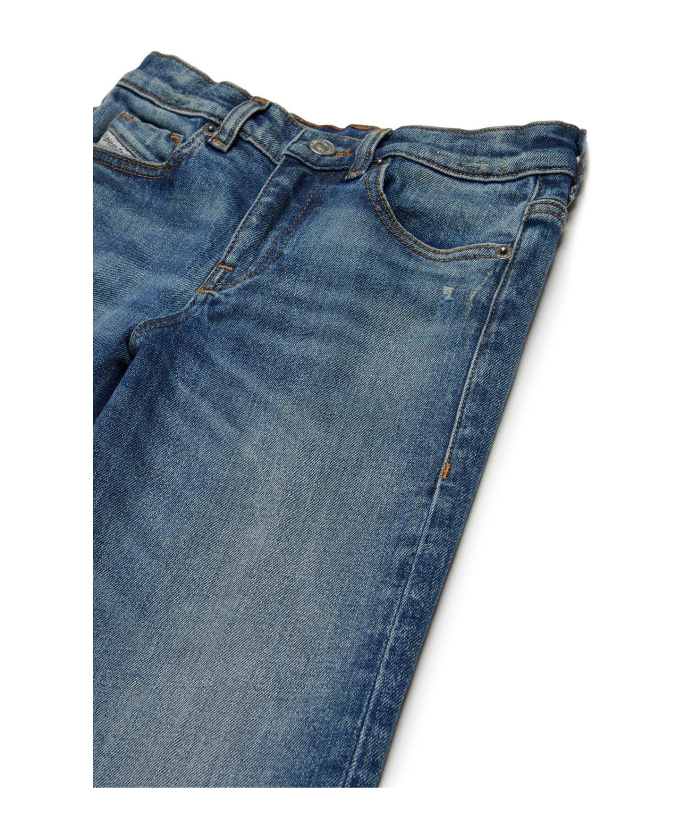 Diesel Distressed Flared Jeans - Blue ボトムス