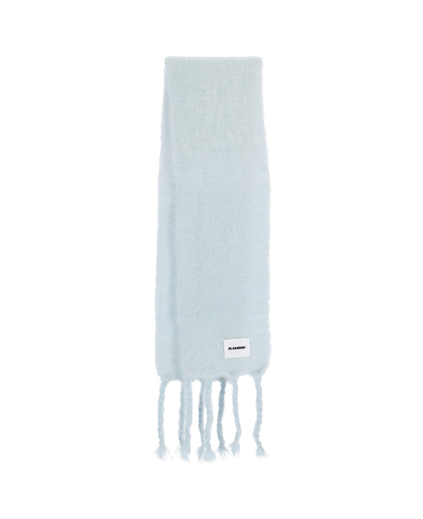 Jil Sander Mohair And Wool Blend Scarf - Light Blue