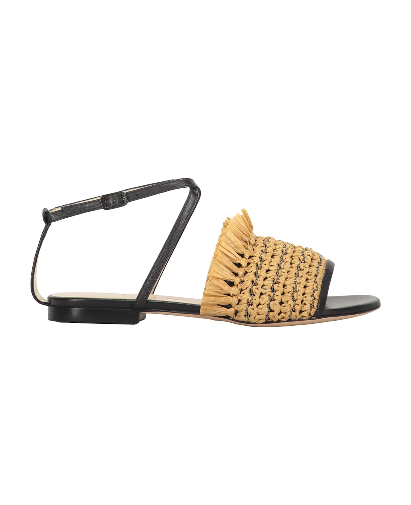 Fabiana Filippi Leather Sandals - brown