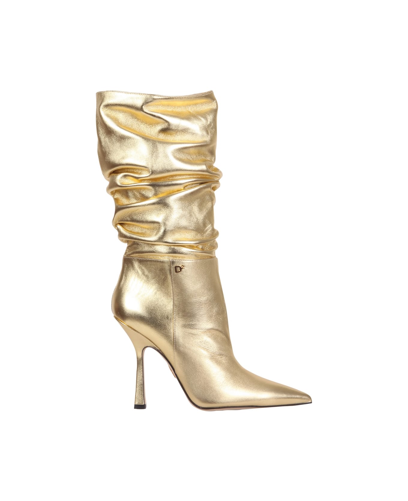 Dsquared2 Boots With Heel - GOLD