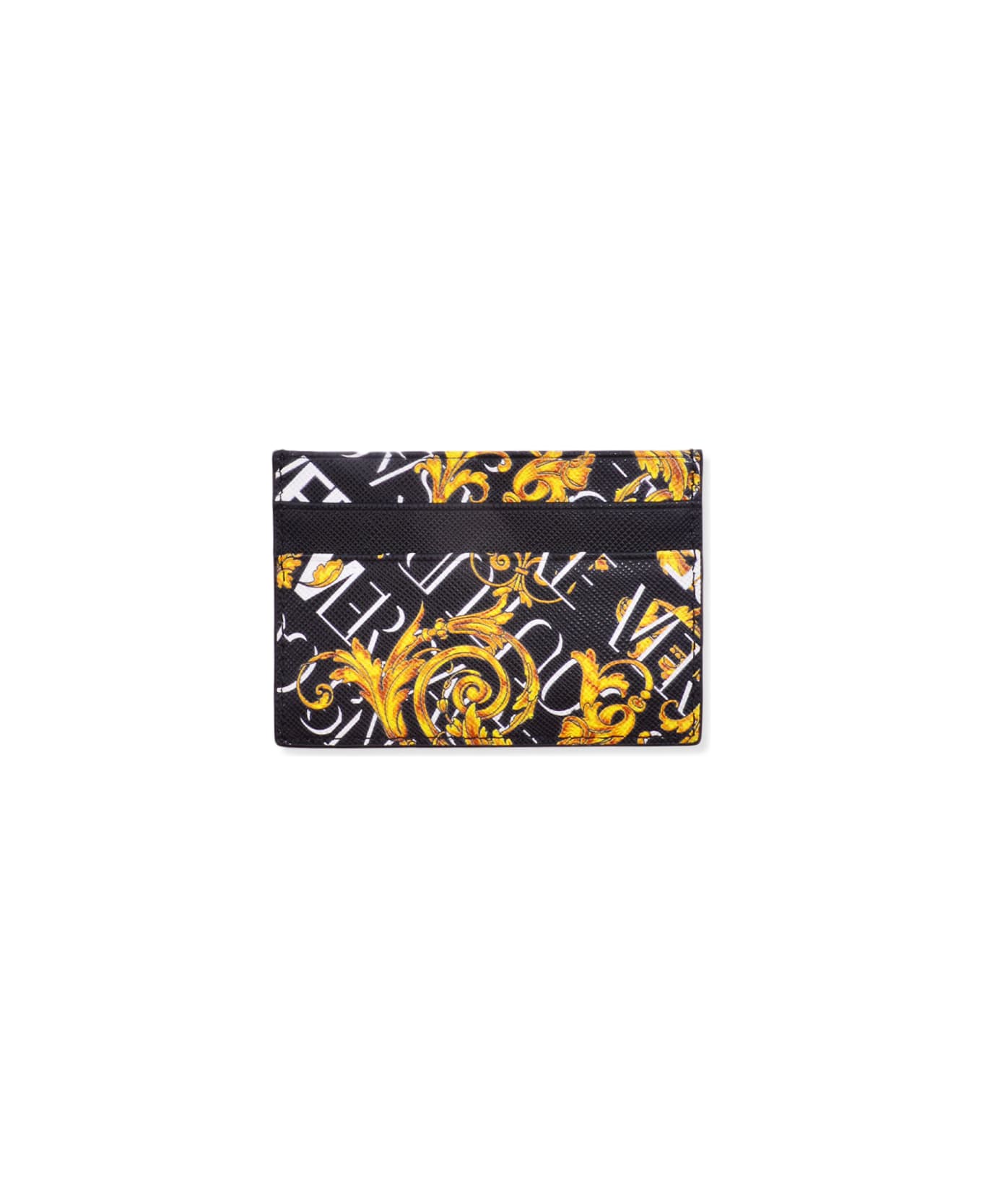 Versace Jeans Couture Leather Card Holder - Black