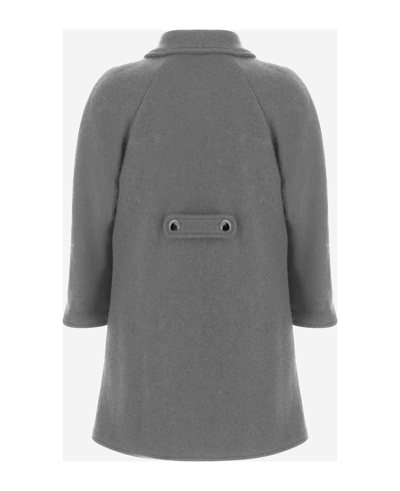 Nicoletta Fanna Double-breasted Wool Coat - Grey