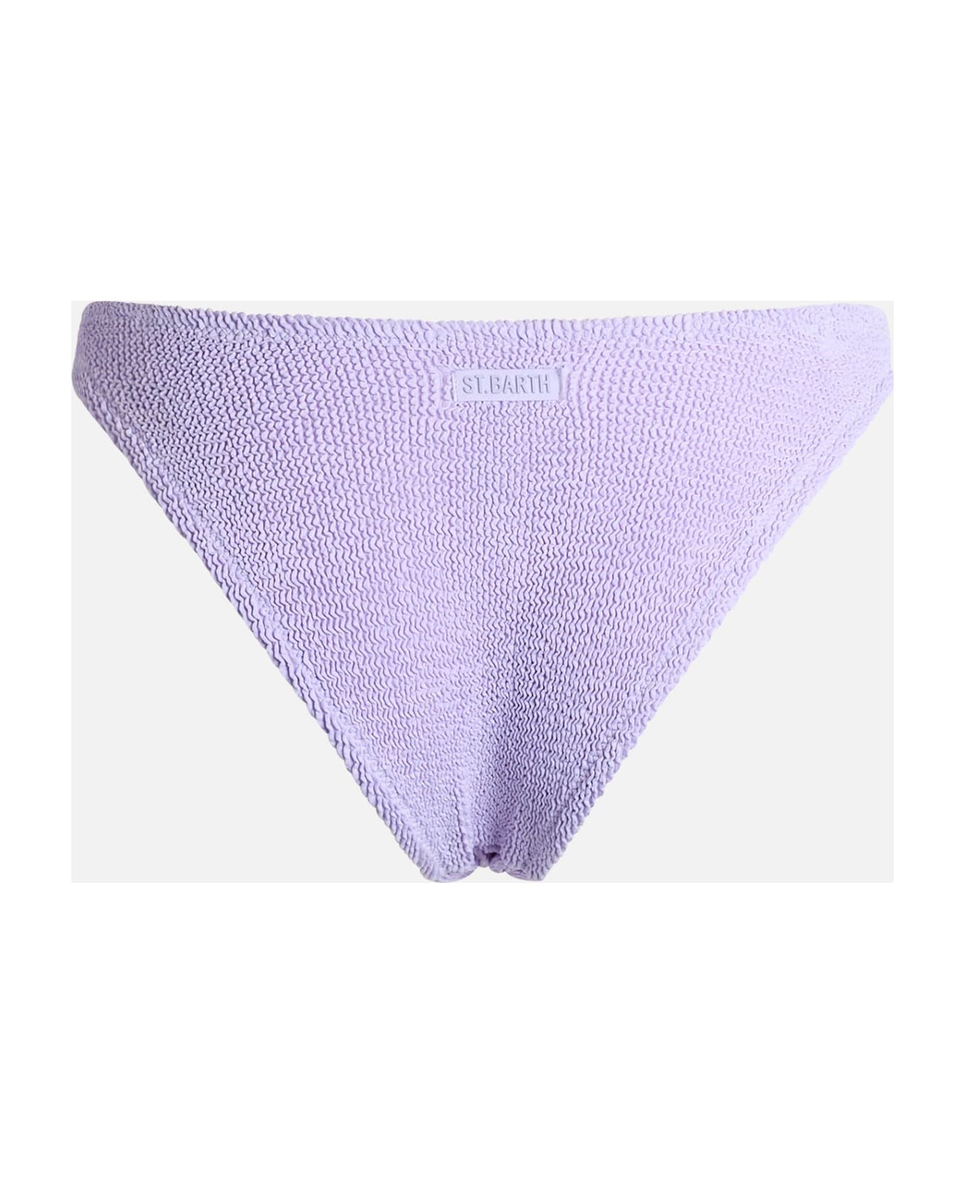 MC2 Saint Barth Woman Lilac Classic Crinkle Swim Briefs Elise - PINK