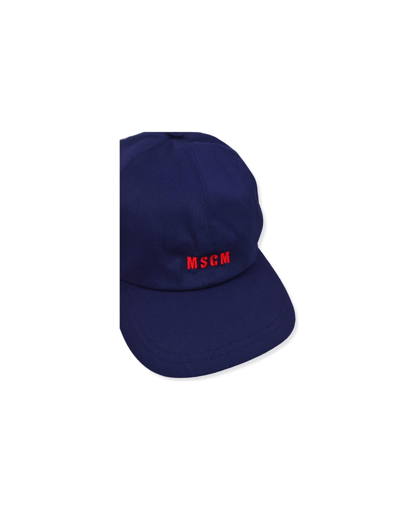 MSGM Hat With Visor - Blue