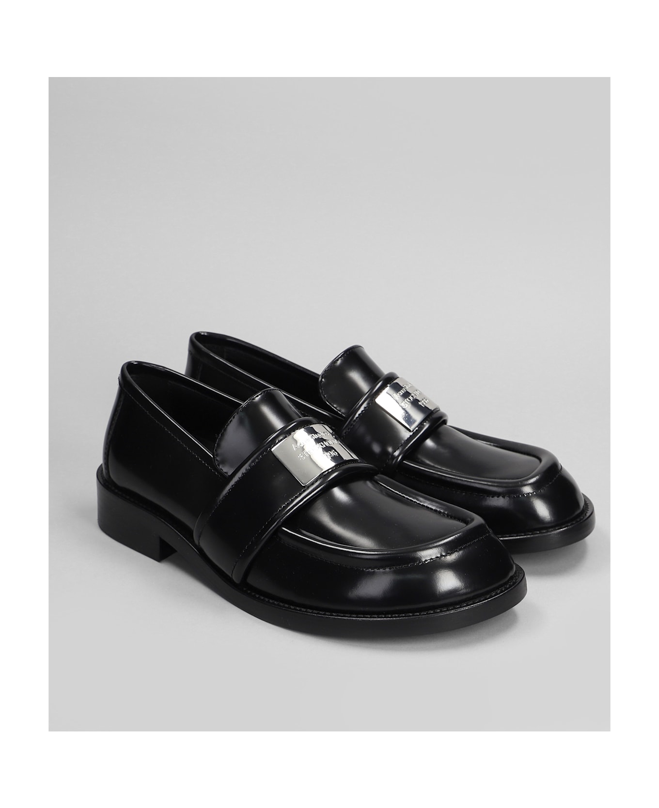 Acne Studios Loafers In Black Leather - black