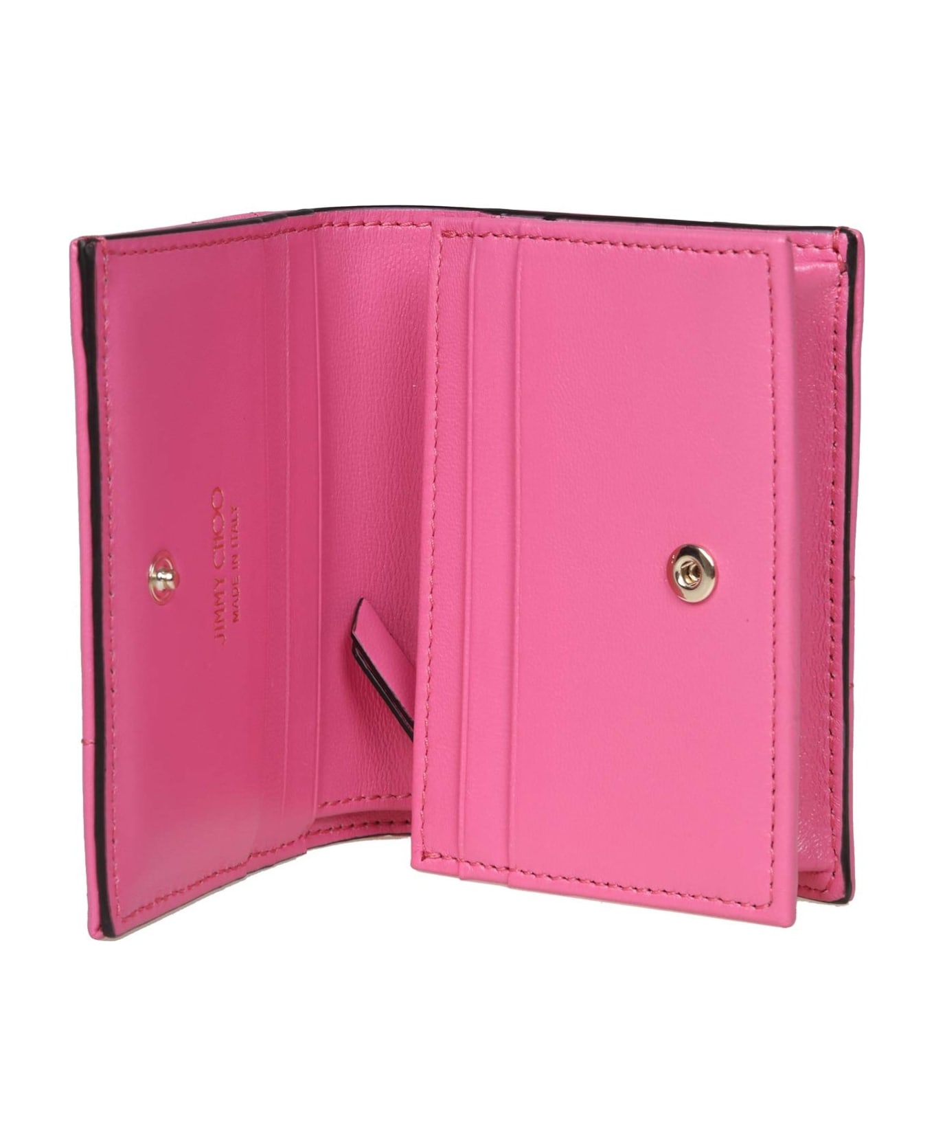 Jimmy Choo Wallet In Nappa Avenue Color Pink - Pink ベルト