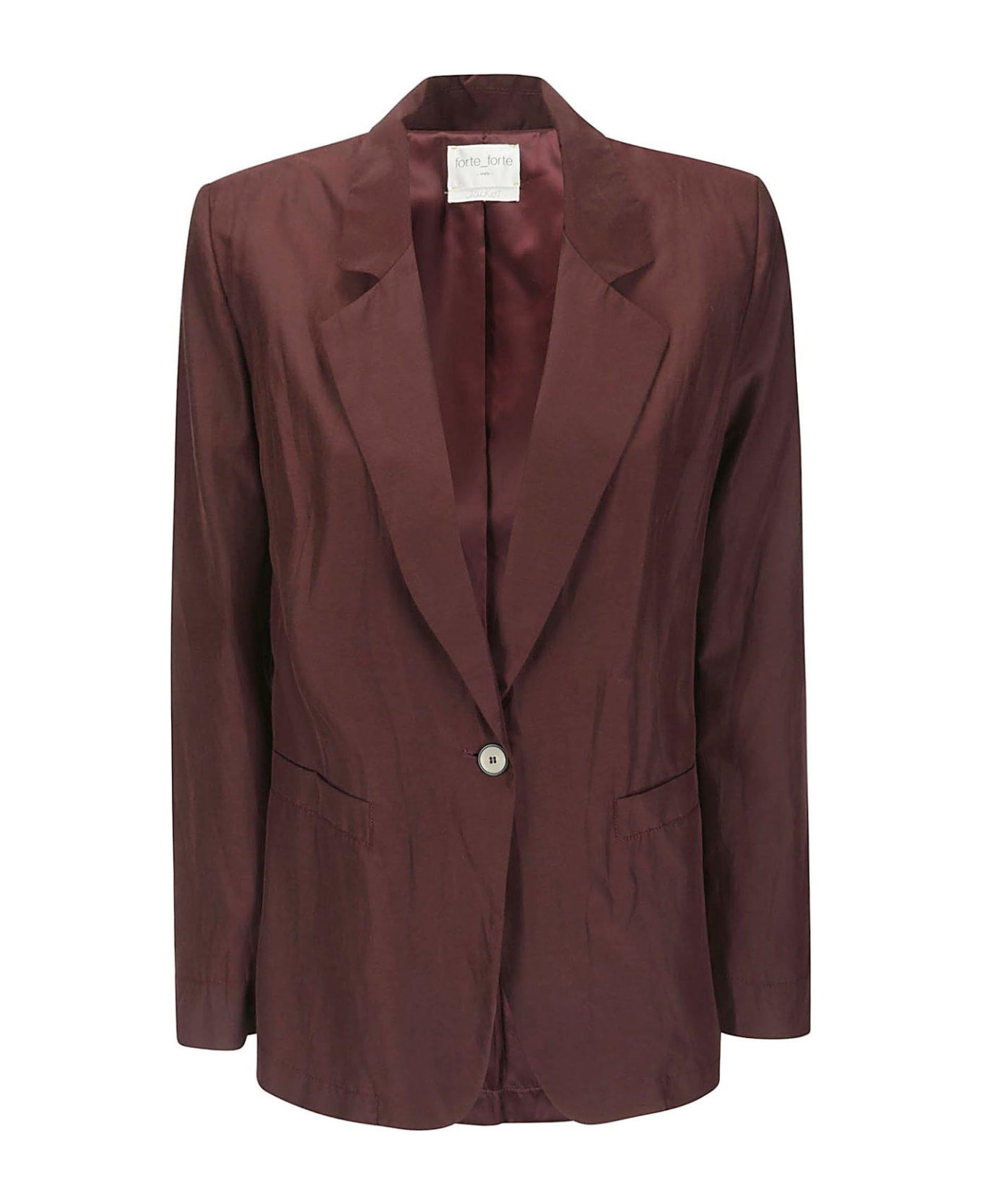 Forte_Forte Chic Boxy Jacket - Cacao ブレザー