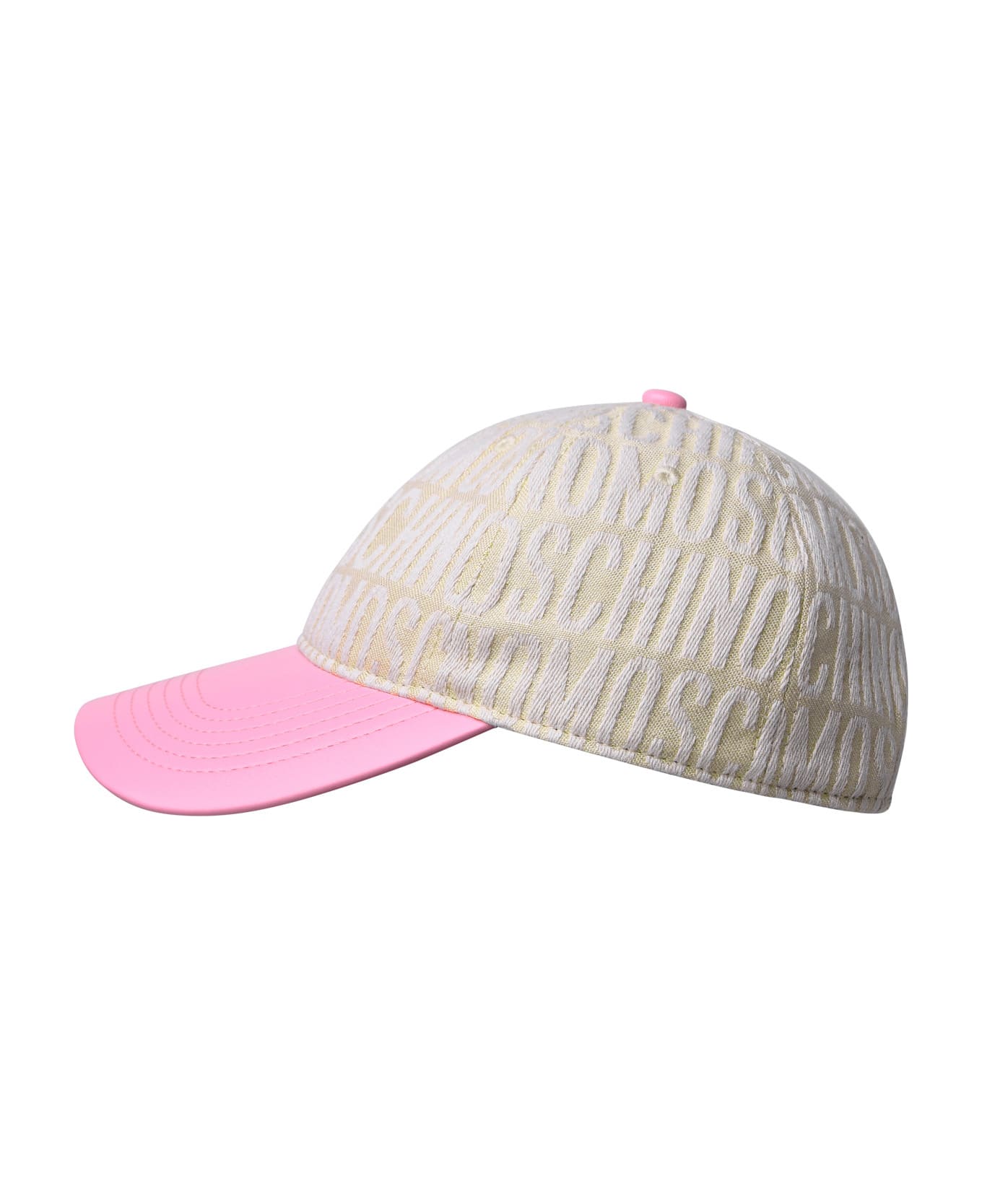 Moschino Hat In Ivory Cotton Blend - Ivory