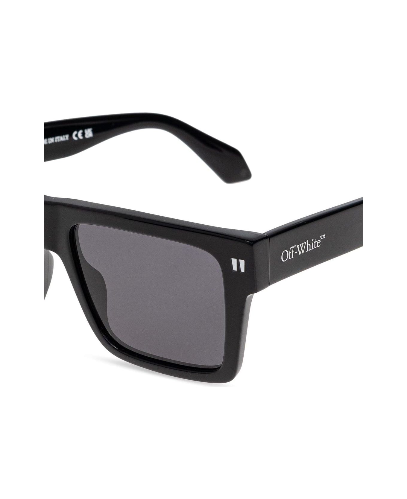 Off-White Lawton Square Frame Sunglasses - BLACK