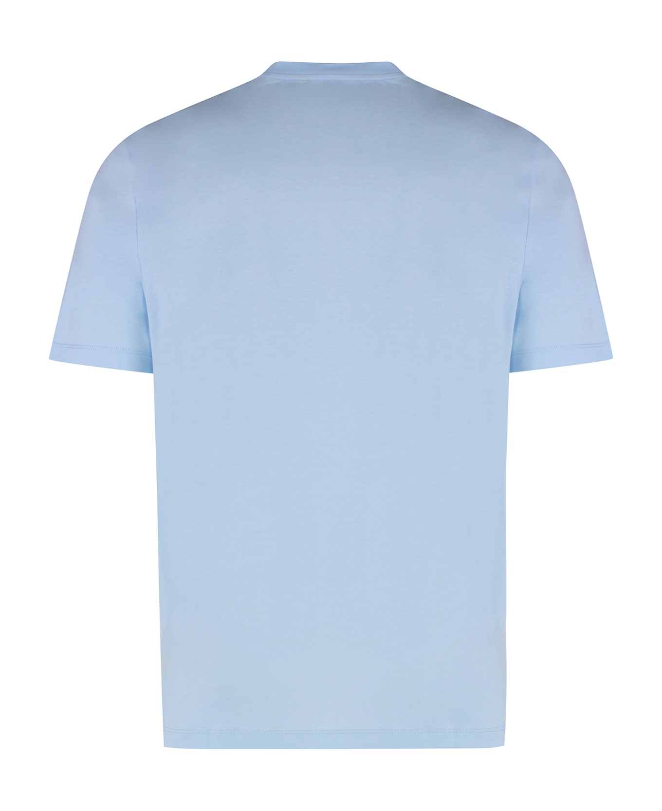 Versace Cotton Crew-neck T-shirt - Light Blue