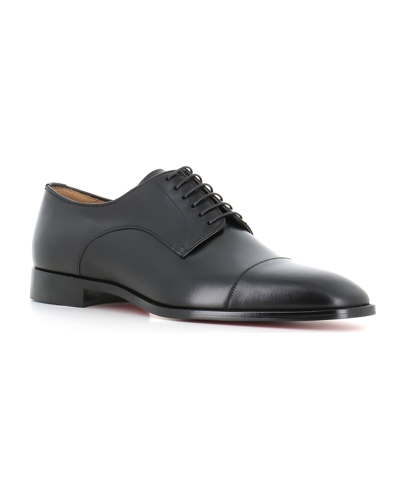 Christian Louboutin Derby Top 5 Flat - Black