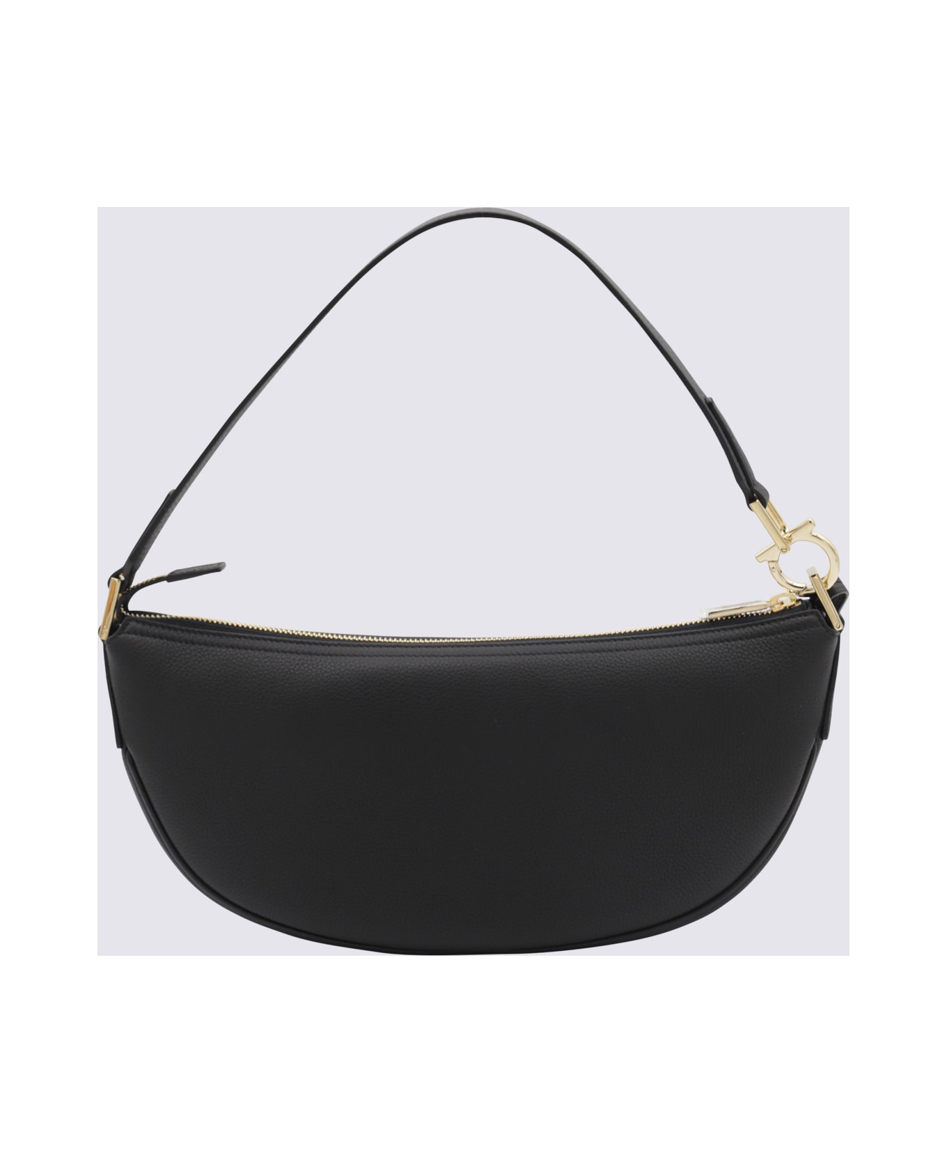 Ferragamo Black Leather Hobo Xs Crossbody Bag - BLACK