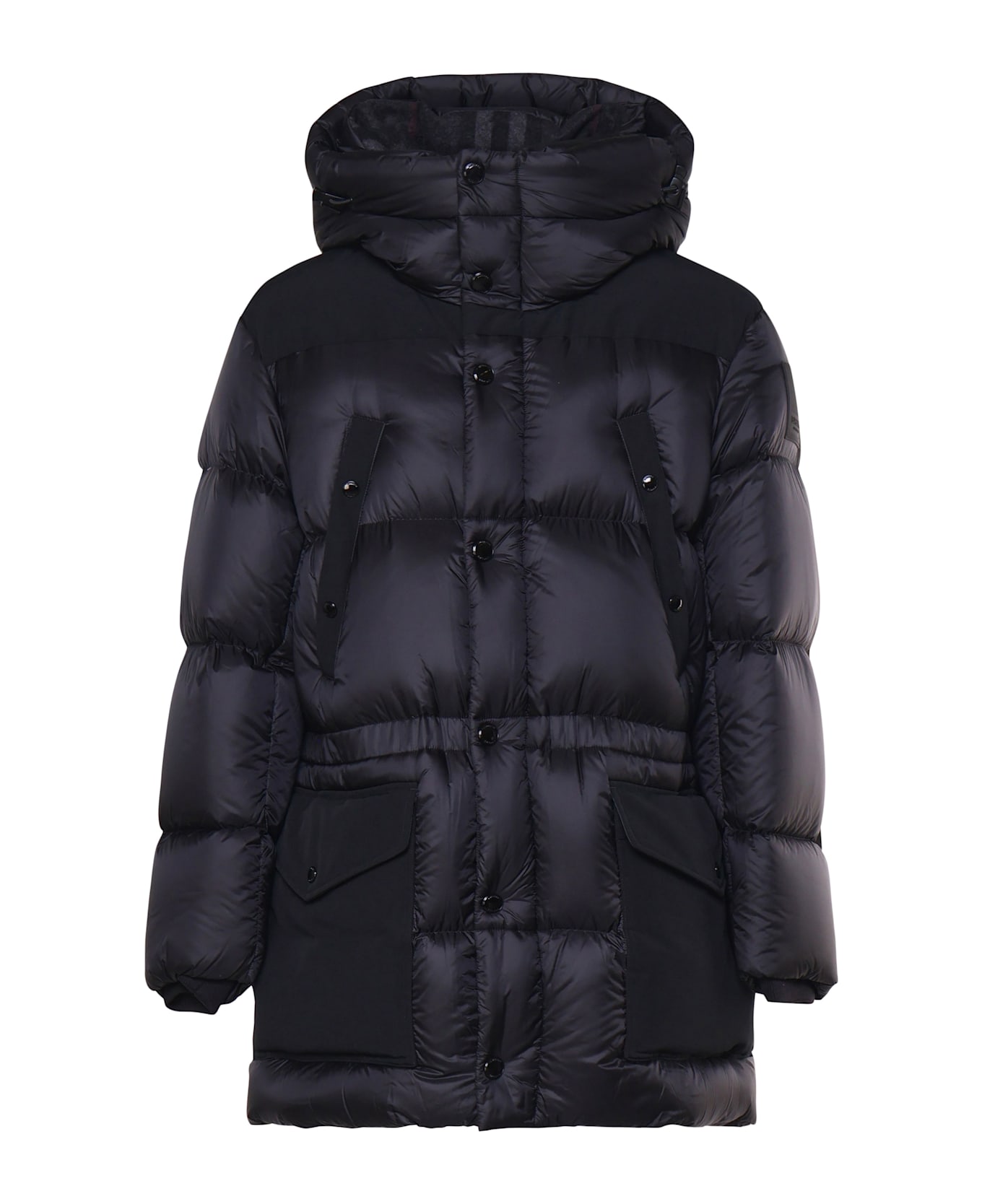 Burberry Padded And Quilted Jacket - Black コート
