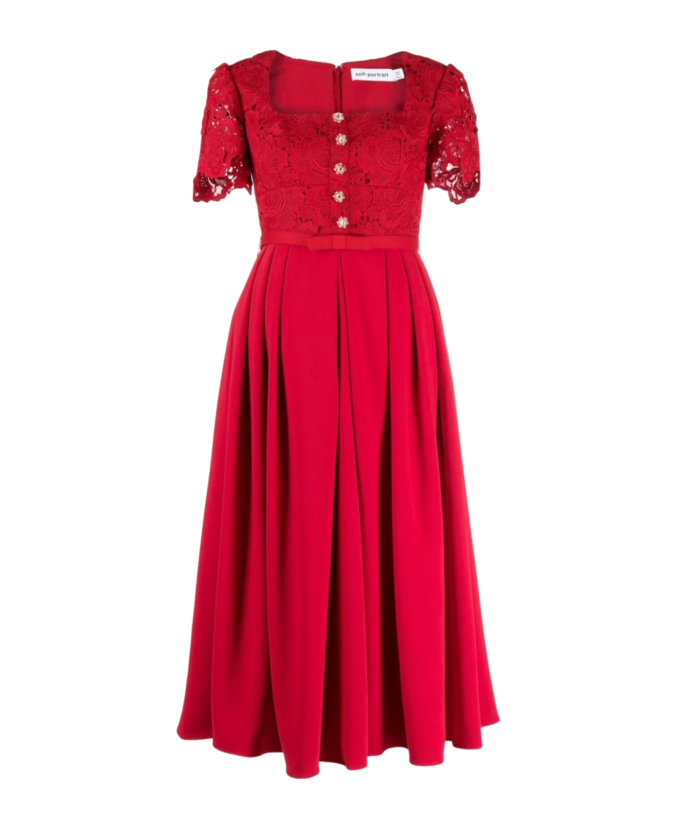 self-portrait Dress - Red ワンピース＆ドレス