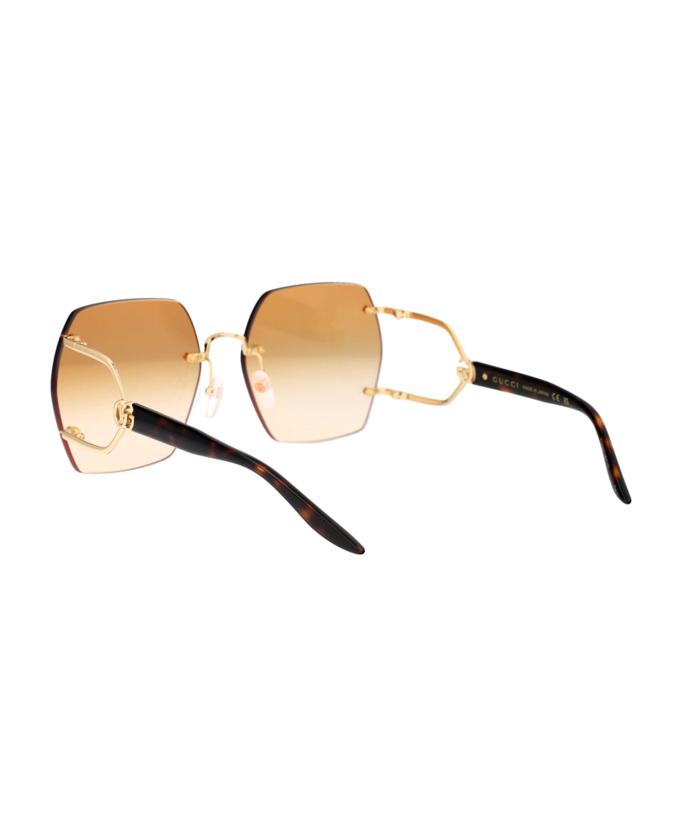Gucci Eyewear Gg1562s Sunglasses - 003 GOLD HAVANA ORANGE