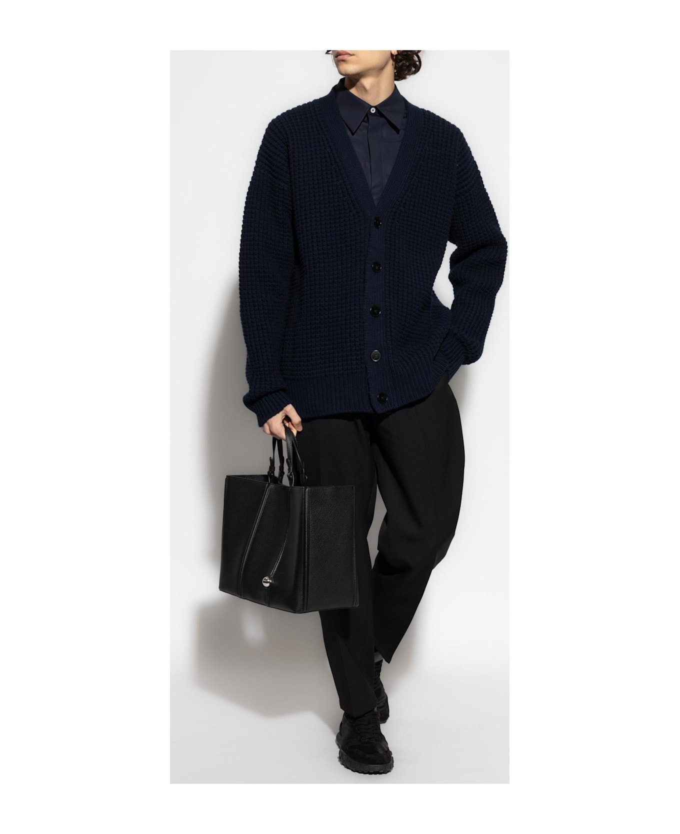 Jil Sander Wool Cardigan - BLUE