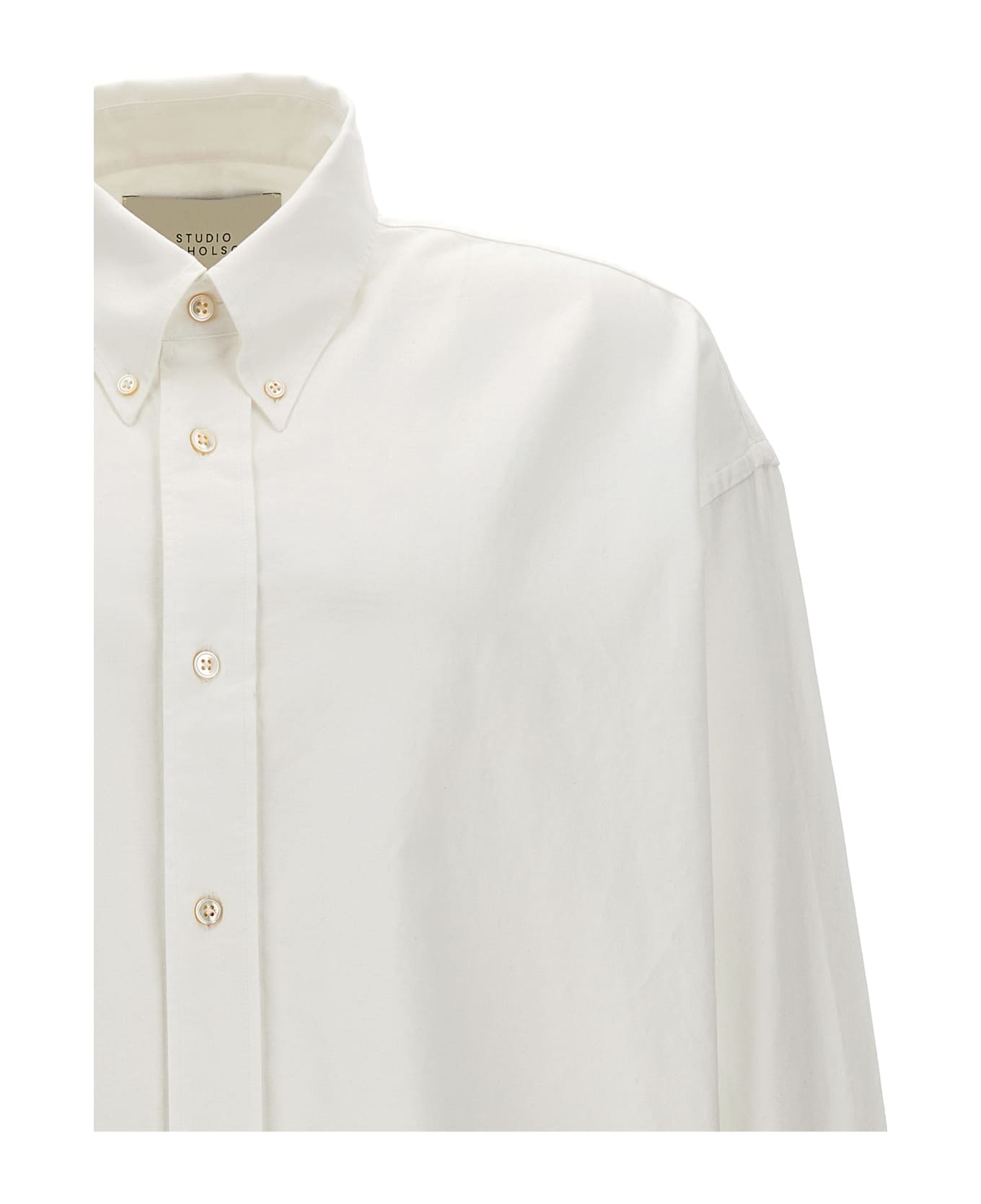 Studio Nicholson Logo Shirt - White シャツ