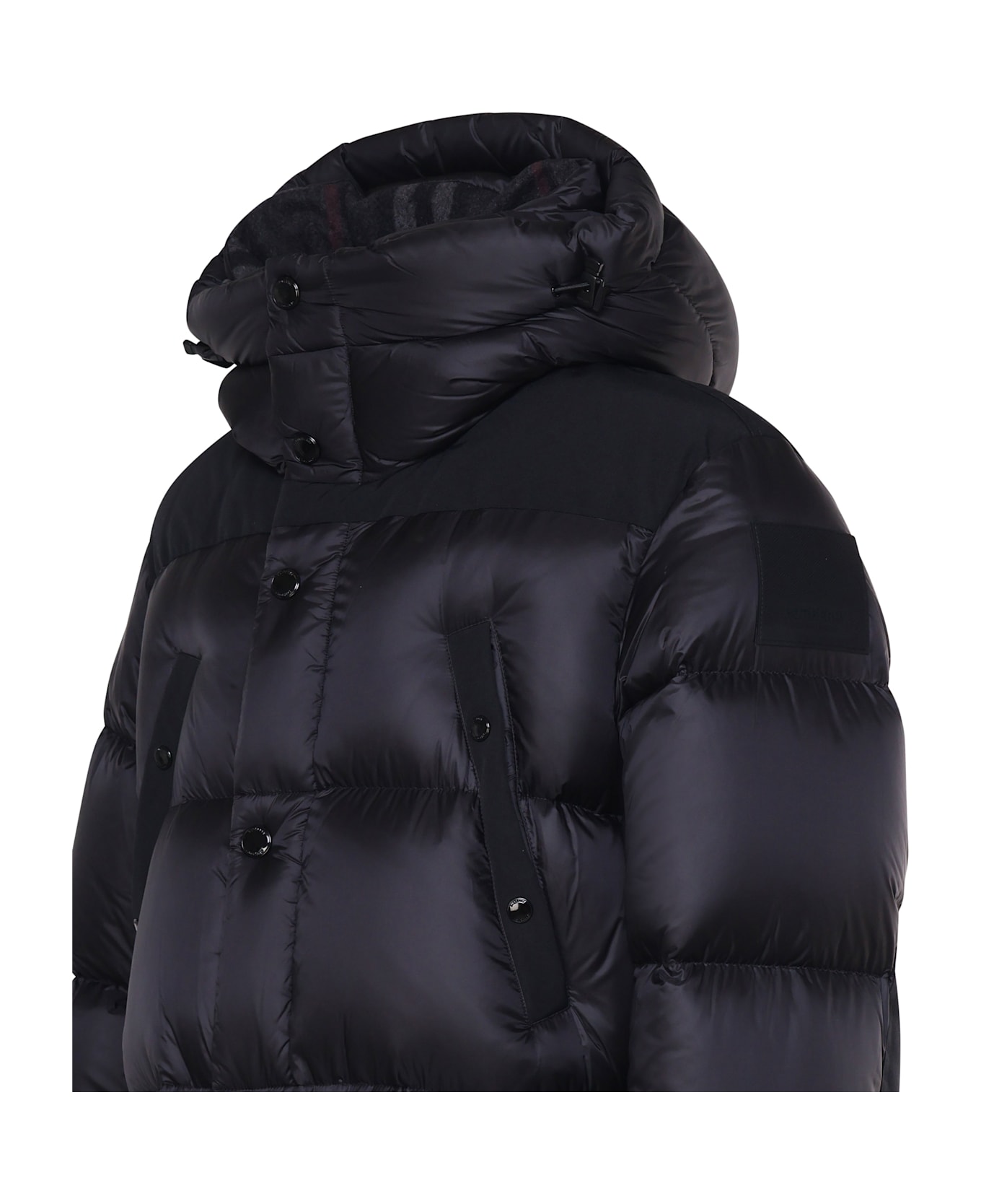 Burberry Padded And Quilted Jacket - Black コート