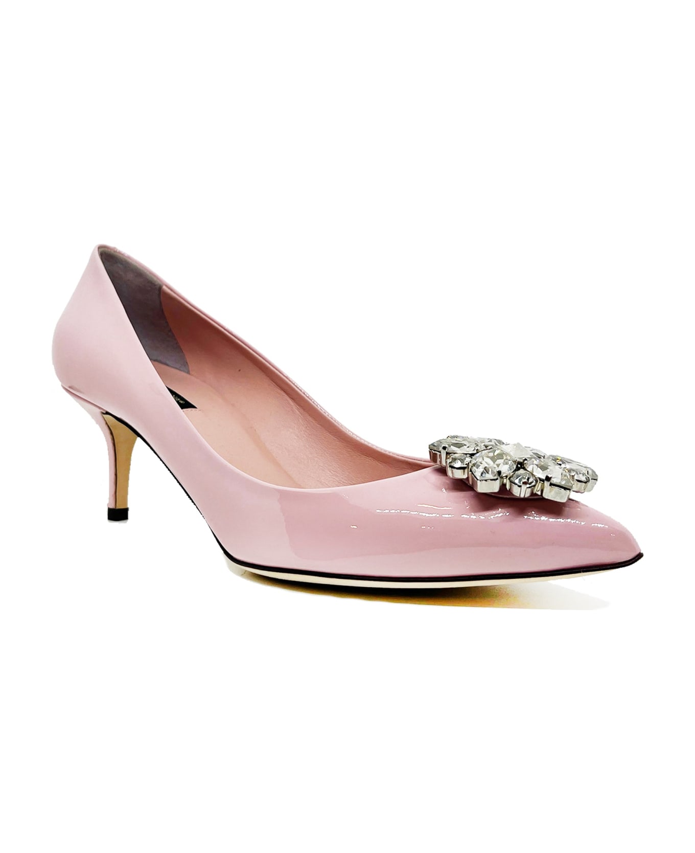 Dolce & Gabbana Bellucci Leather Pumps - Pink