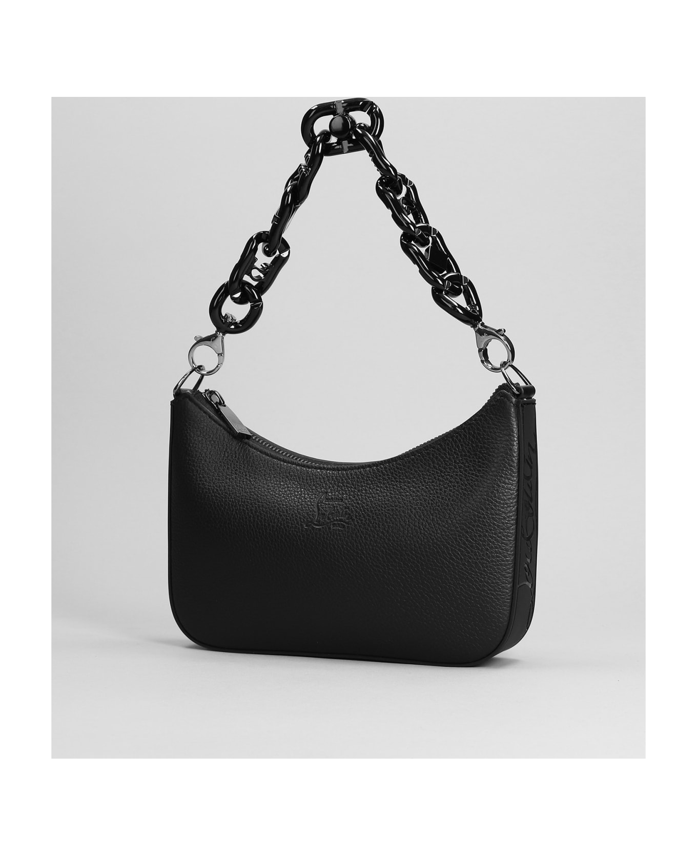 Christian Louboutin Loubila Chain Shoulder Bag In Black Leather - black