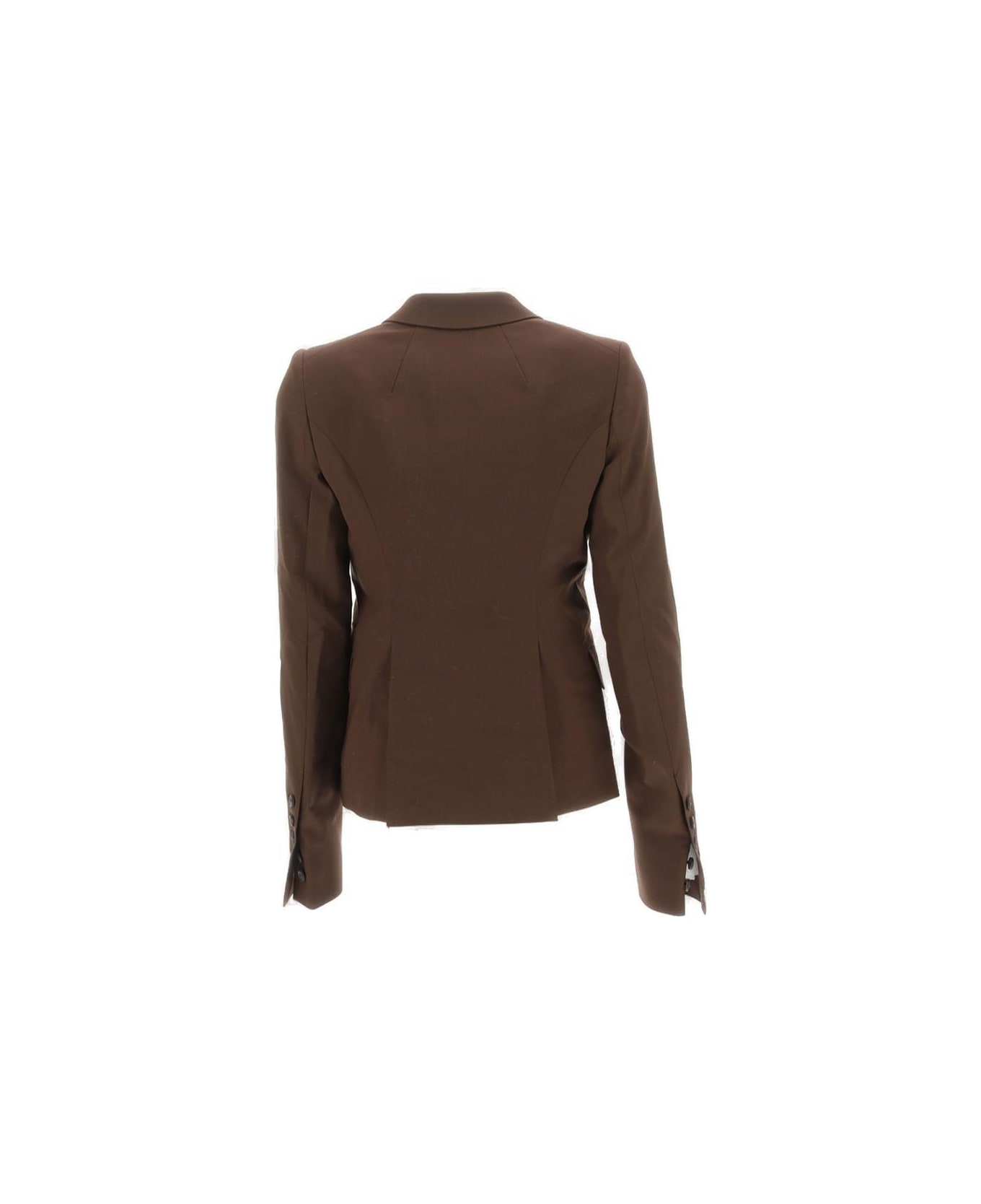 Rick Owens Single-breasted Tailored Blazer - BROWN  