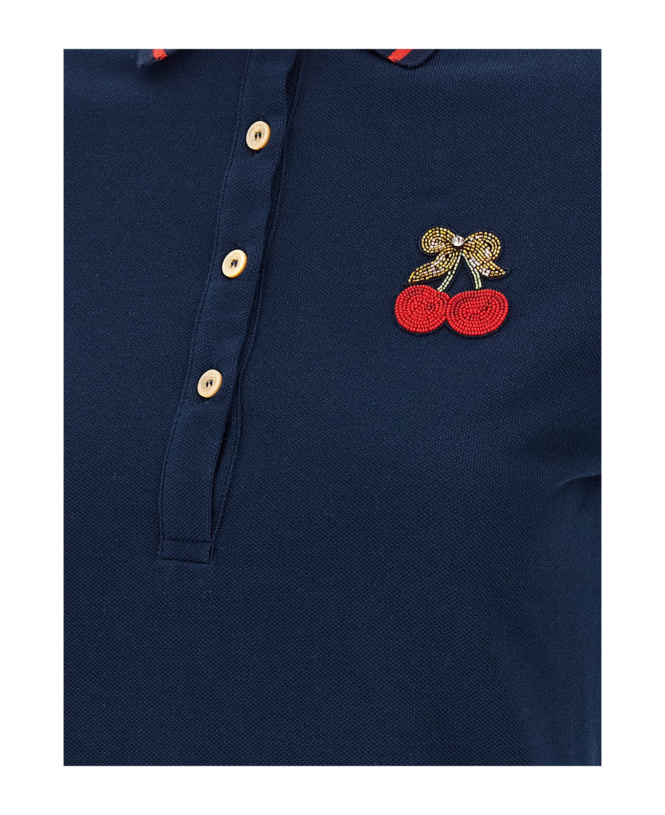 Valentino Garavani 
cherryfic
 Polo Shirt - Blue
