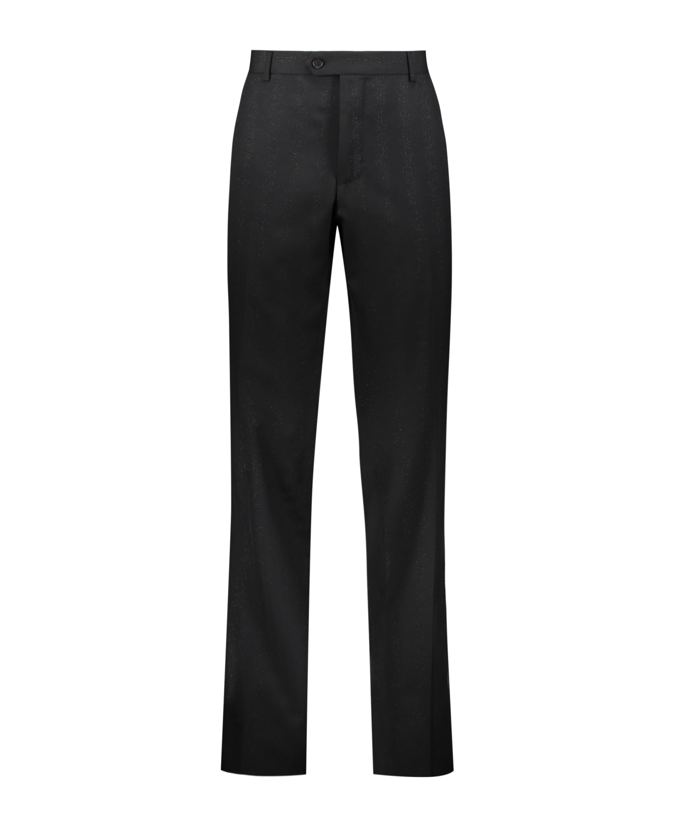 Ferragamo Virgin Wool Tailored Trousers - black