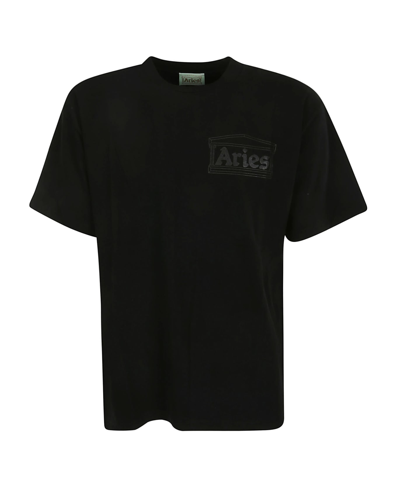 Aries Temple Ss Tee - BLACK Tシャツ