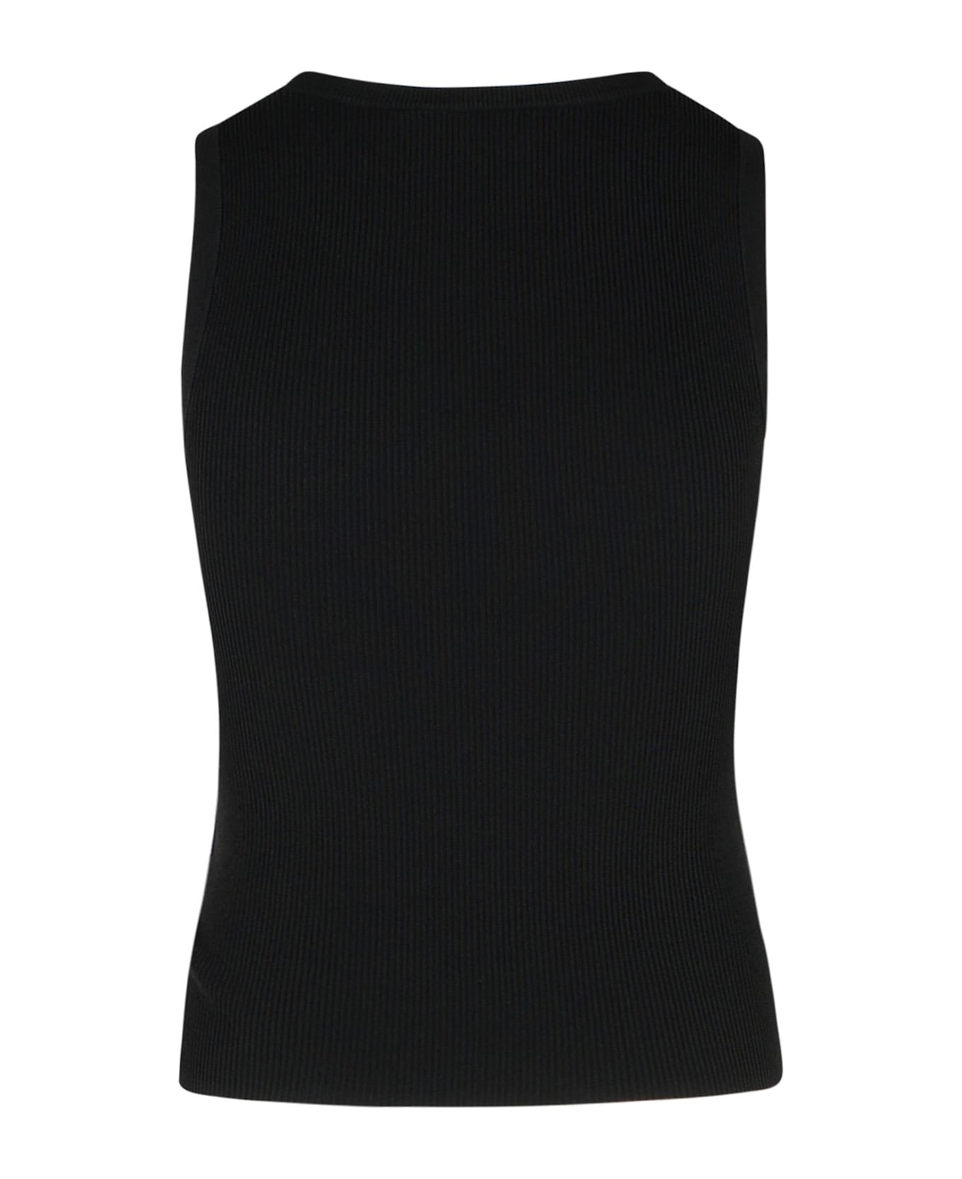 M05CH1N0 Jeans Black Viscose Blend Tank Top - BLACK