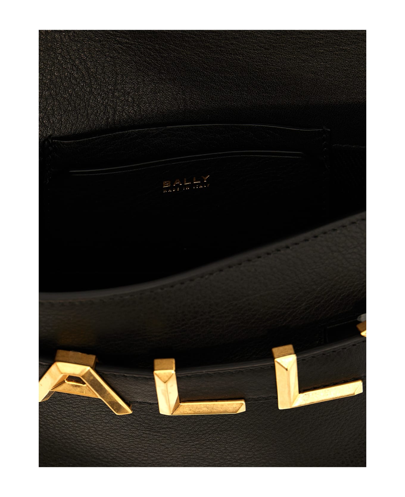 Bally Logo Crossbody Bag - Black+oro