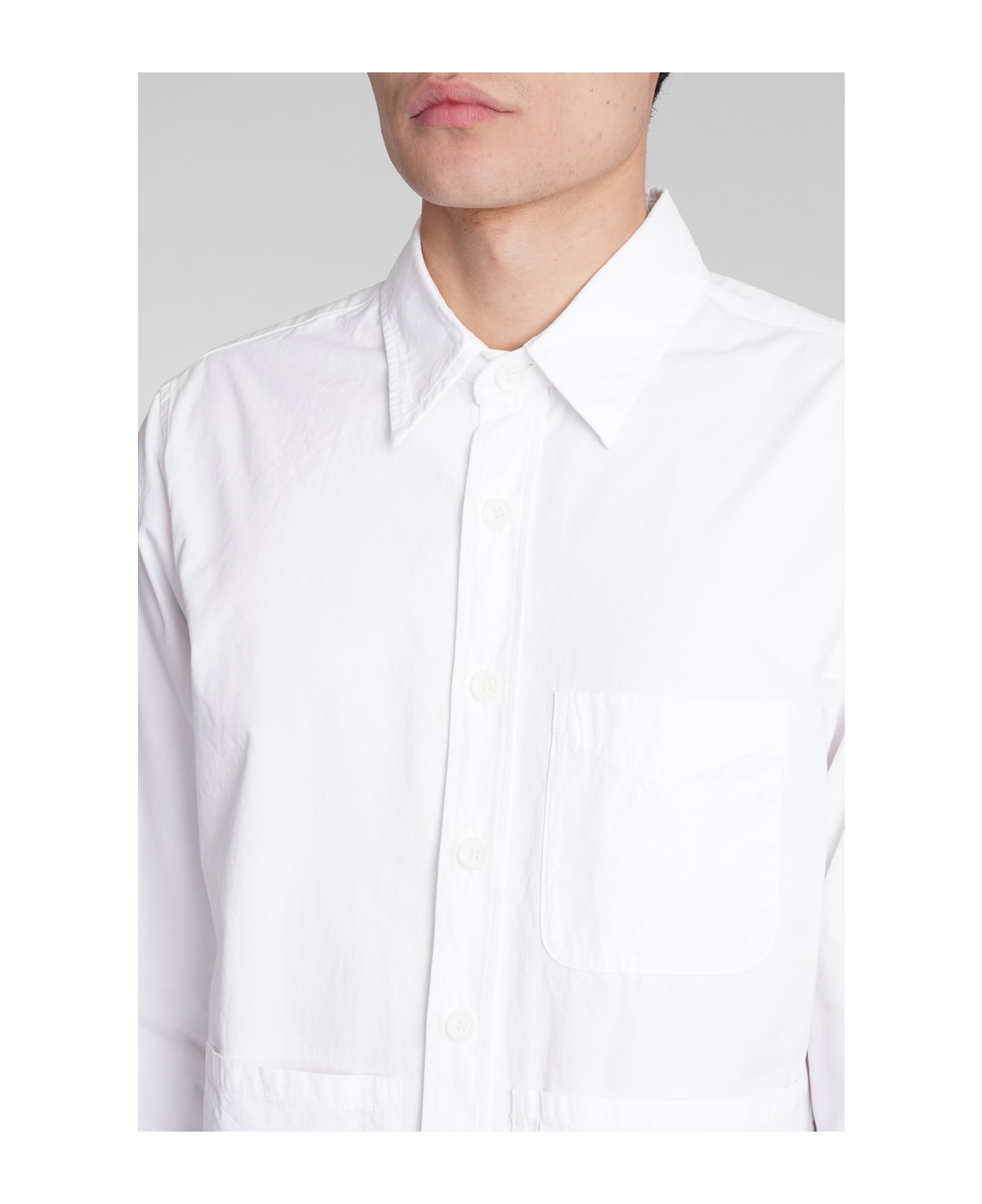 Aspesi Camicia Ut Shirt In White Cotton - white シャツ
