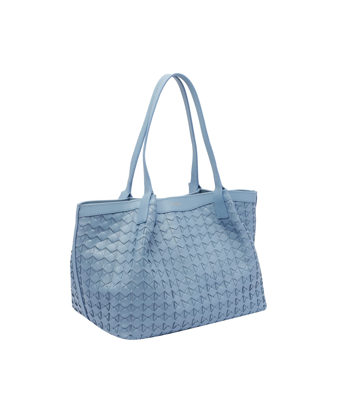 Serapian Small Secret Mosaico Tote Bag - Blue
