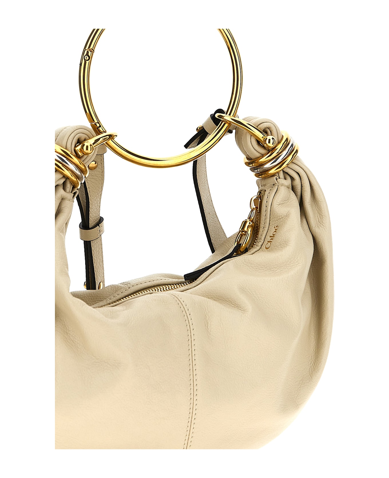 Chloé 'bracelet Small Hobo Bag' Handbag - Beige