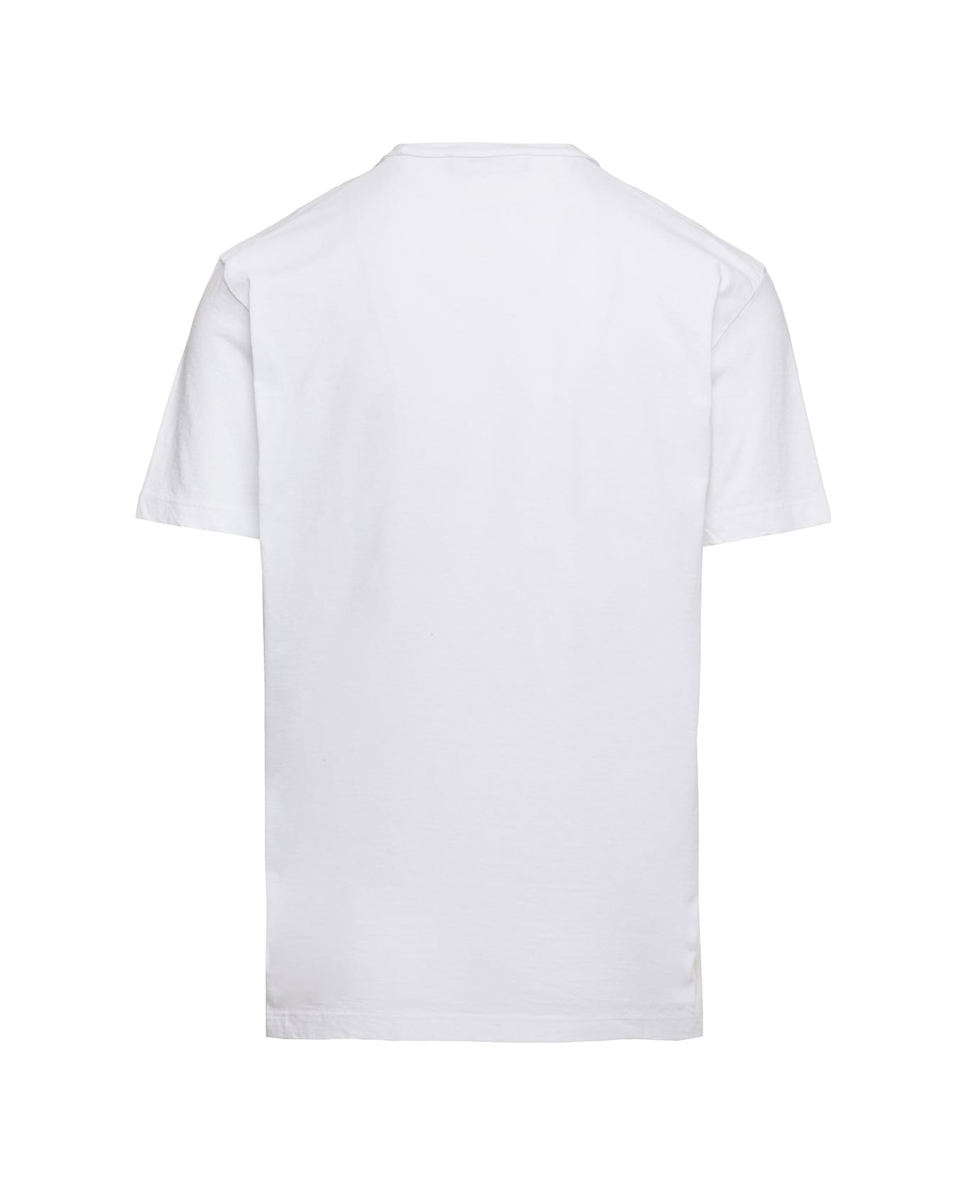 Dsquared2 White Icon Logo T-shirt In Cotton Man Dsquared2 - White