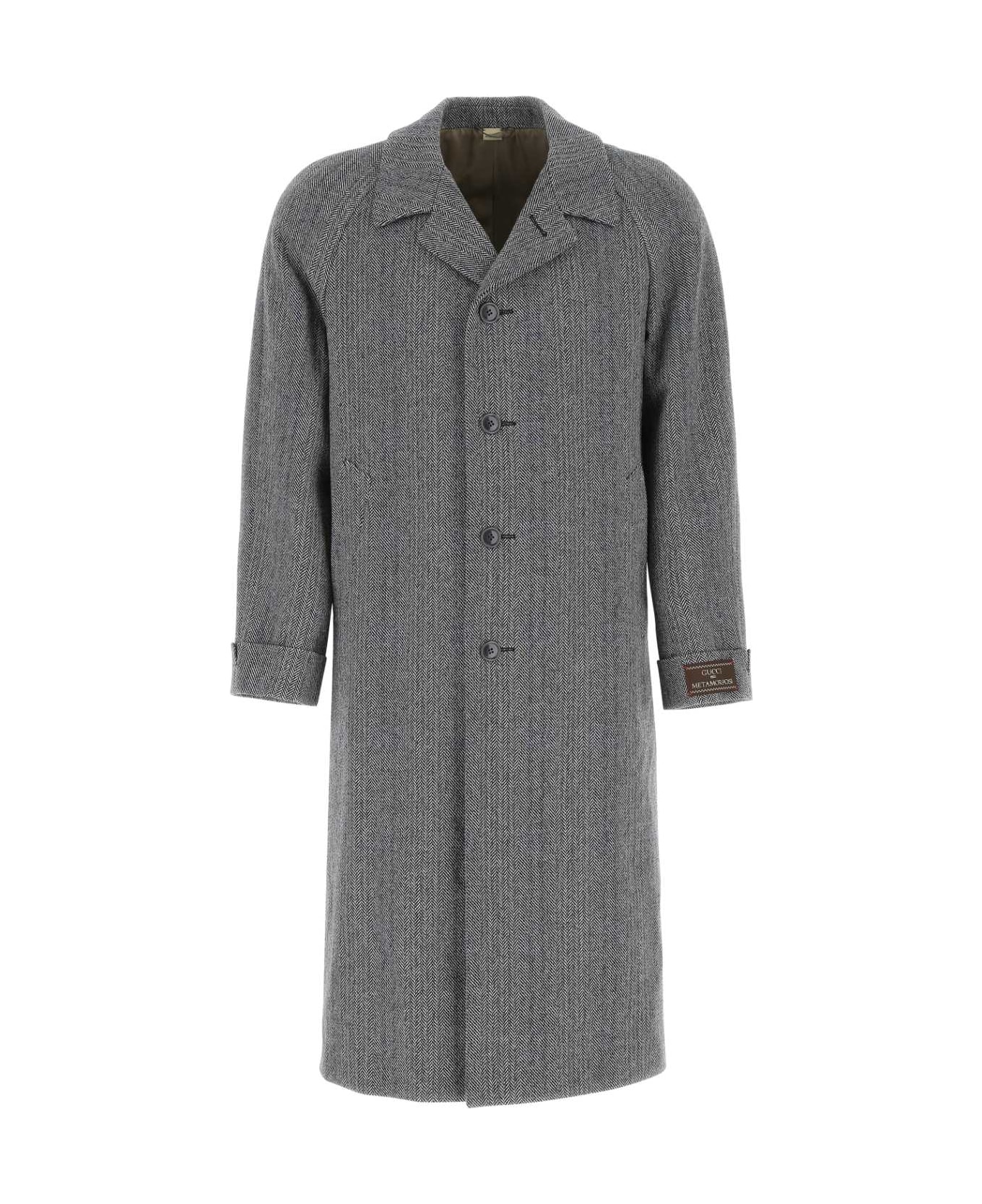 Gucci Embroidered Wool Blend Coat - 1960