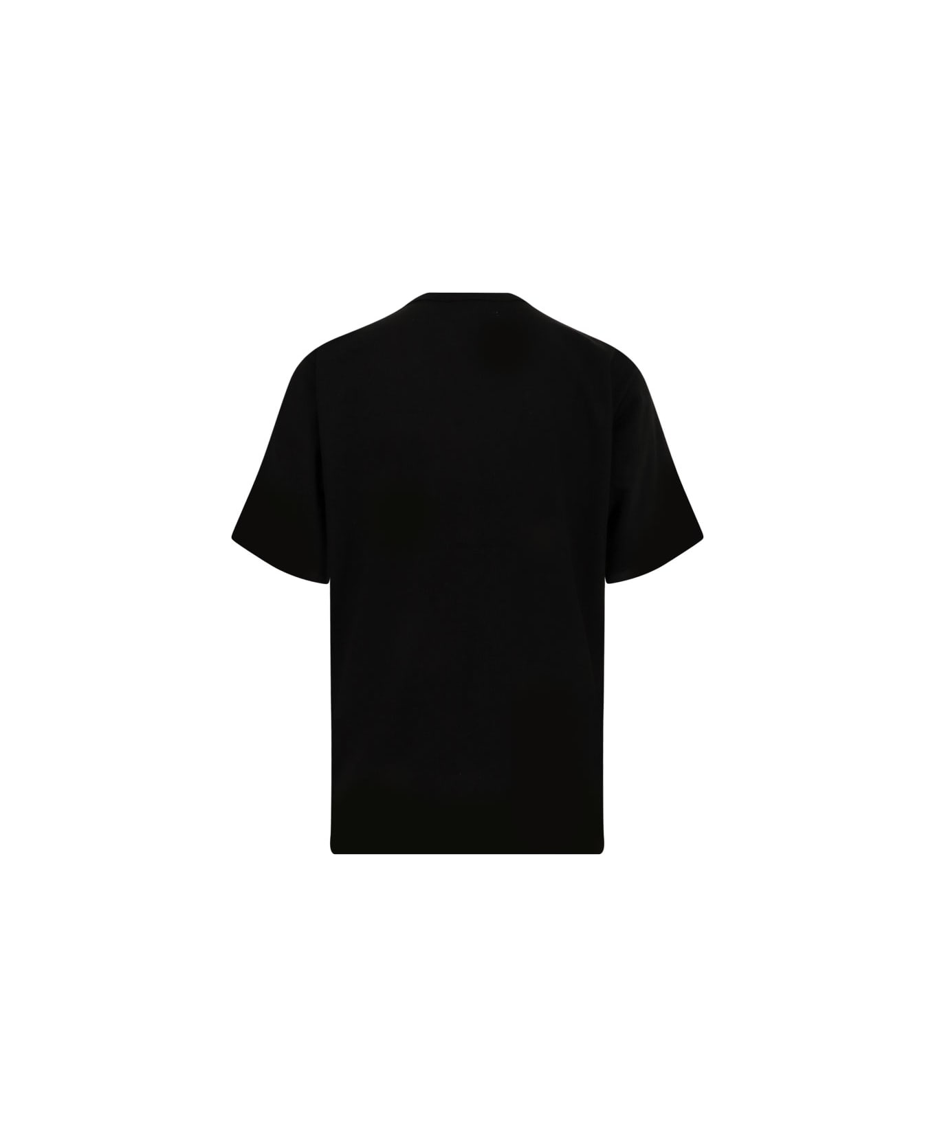 Sacai Cotton T-shirt With Nylon Inserts - Black