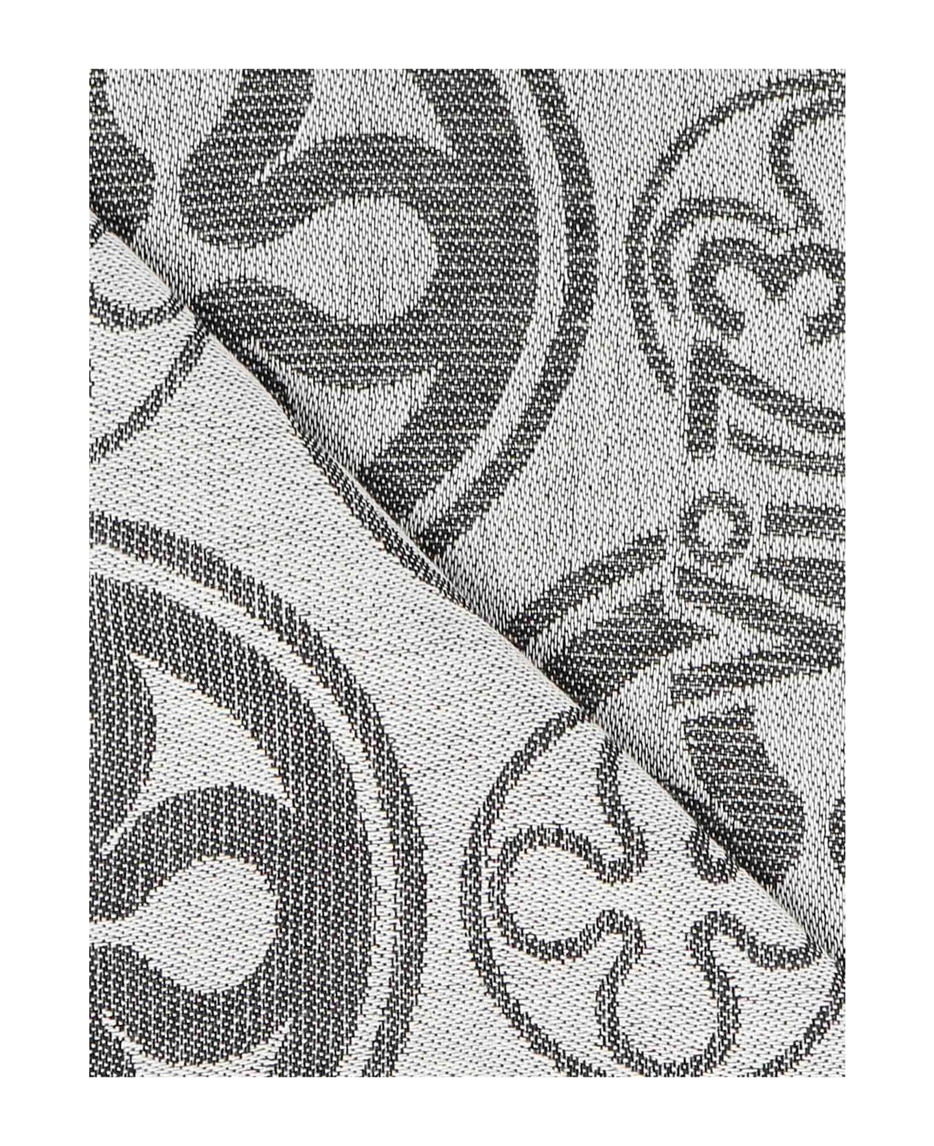 V73 Jacquard Caroline Scarf - Black