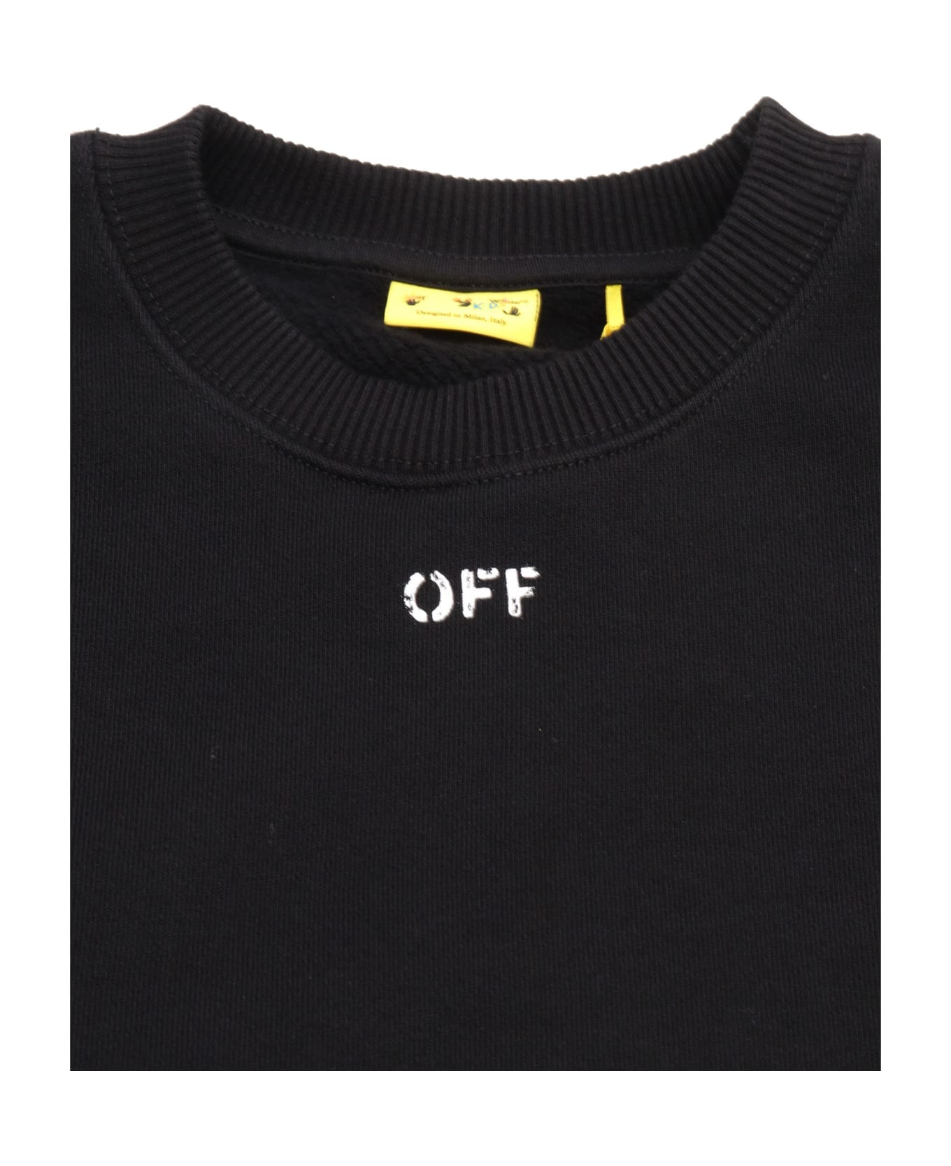 Off-White Off Stamp Plain Crewneck Black - White - BLACK ニットウェア＆スウェットシャツ