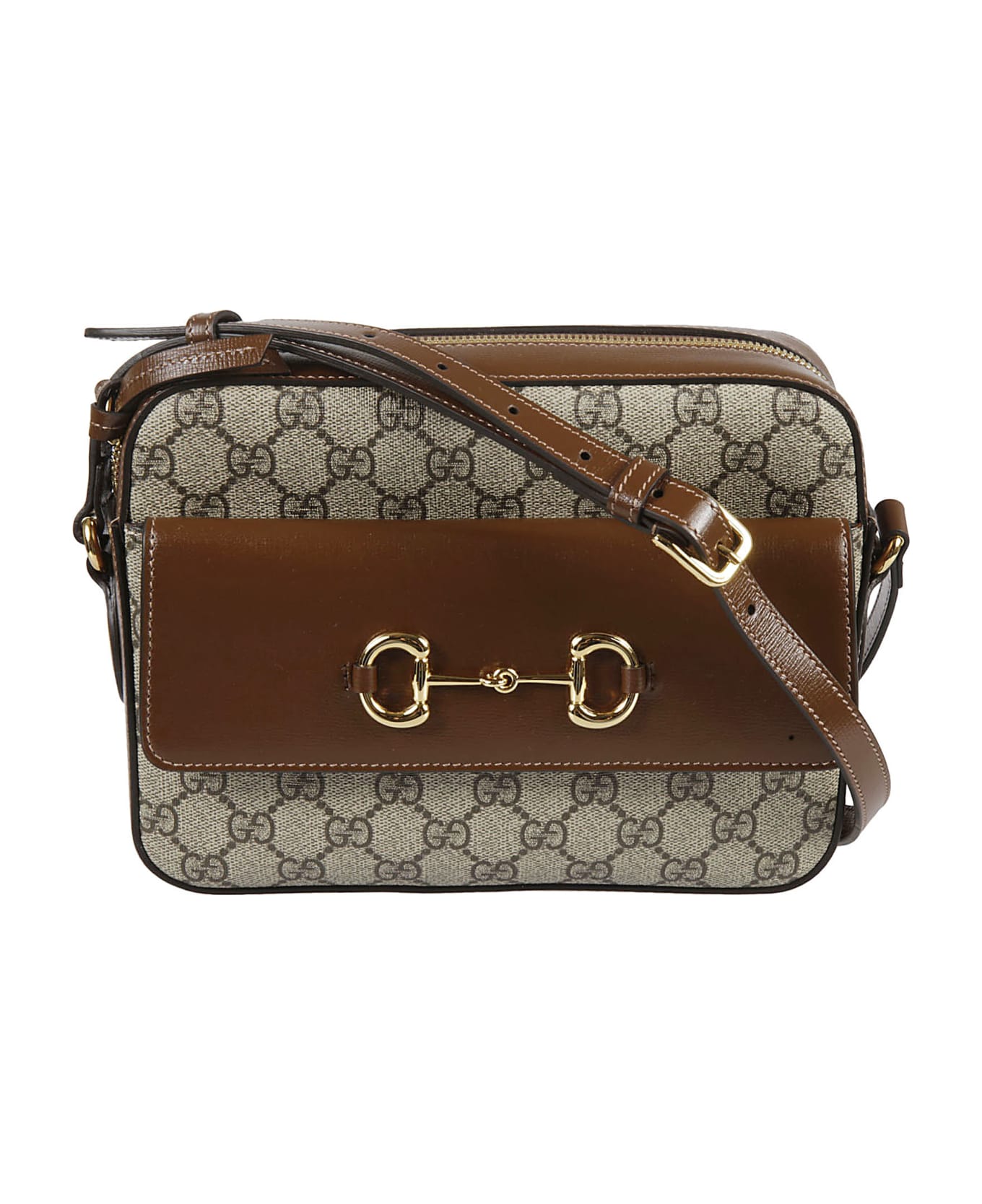 Gucci Logo Motif Detail Top Zip Shoulder Bag | italist, ALWAYS LIKE A SALE