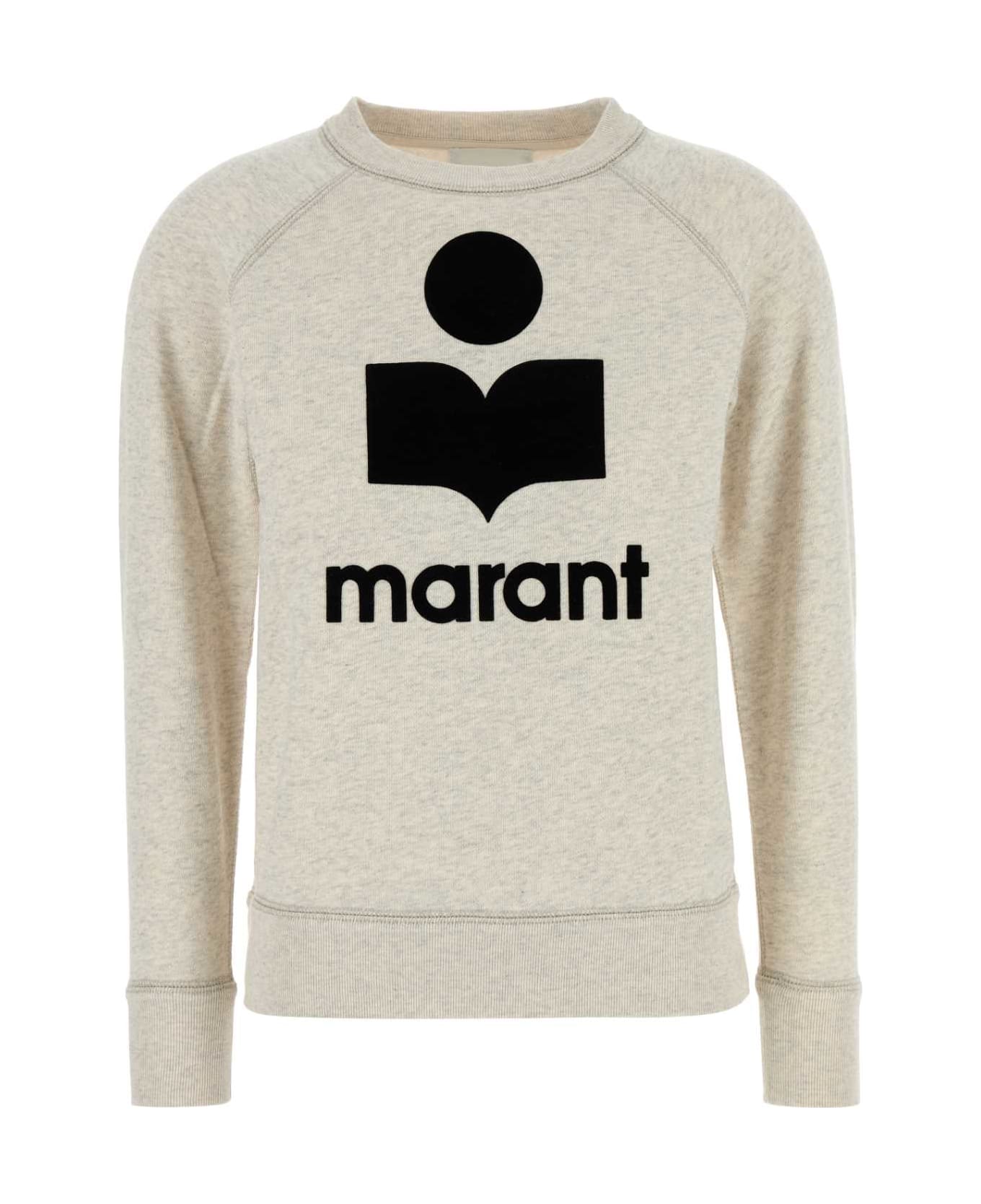 Marant Étoile Melange Sand Cotton Blend Millyny Sweatshirt - ECRU