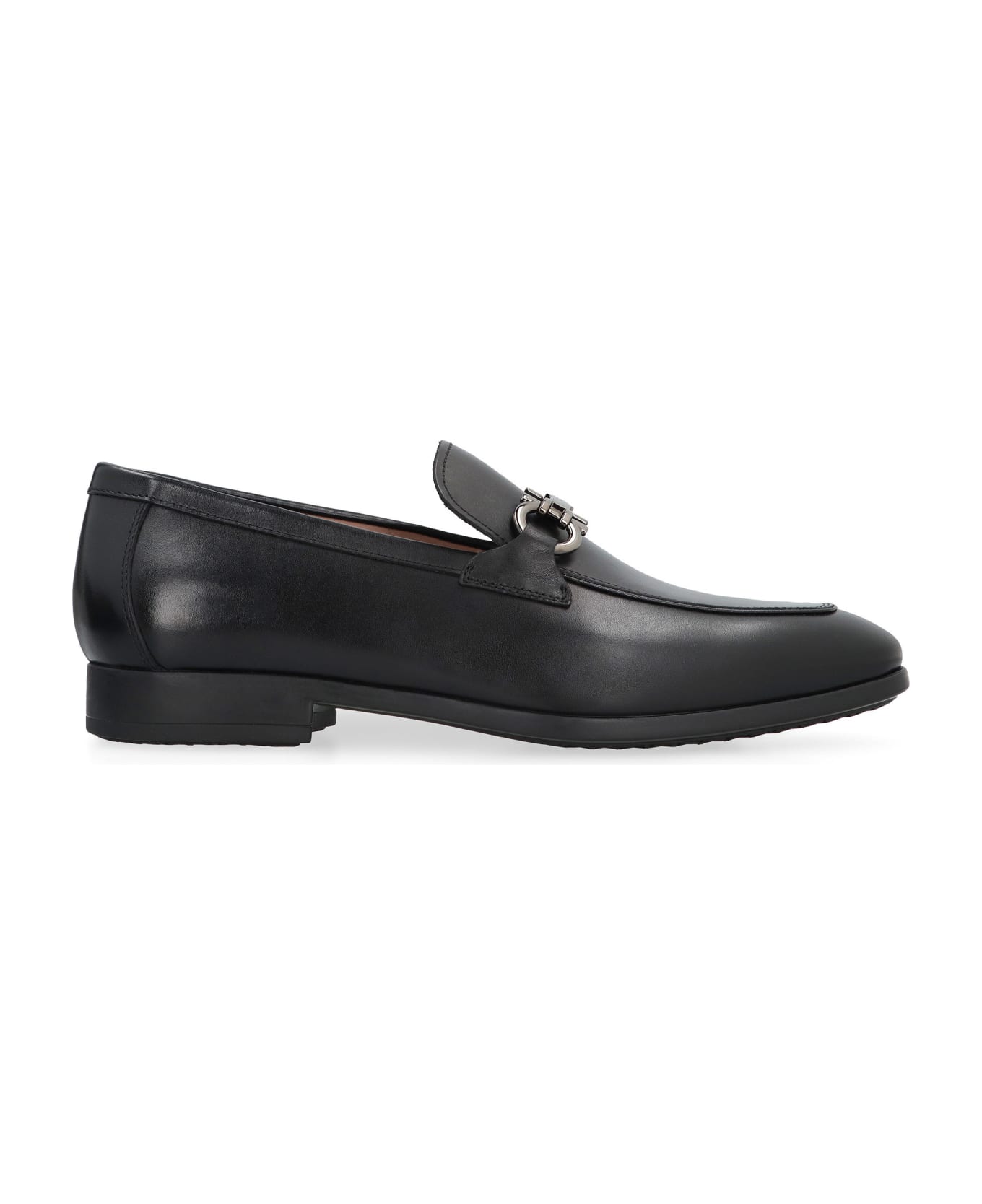 Ferragamo Leather Loafers - black ローファー＆デッキシューズ