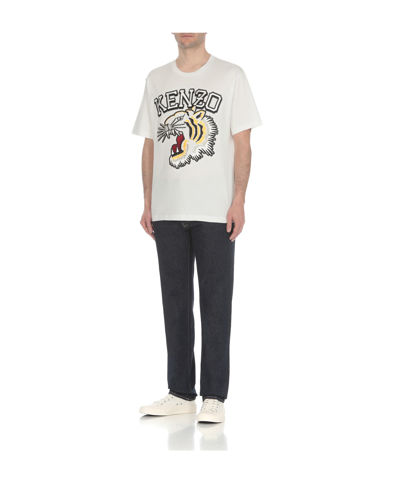 Kenzo Tiger Varsity Classic T-shirt - White