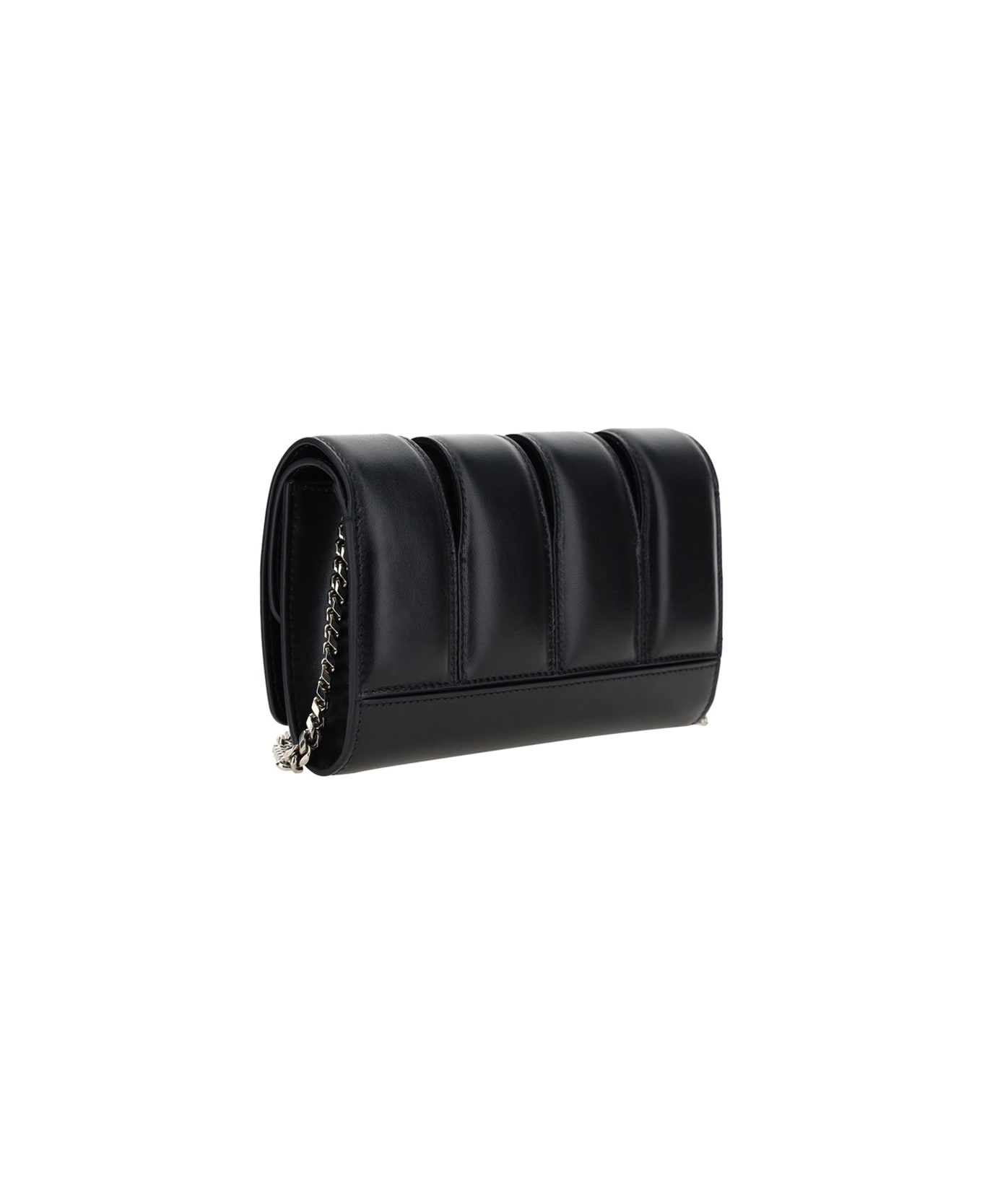 Alexander McQueen 'the Slush' Clutch With Skull Detail In Leather Woman - Black